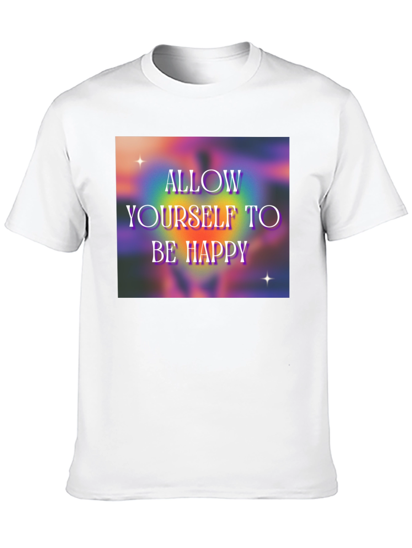Black Allow Yourself to Be Happy Graphic T-Shirt view 10