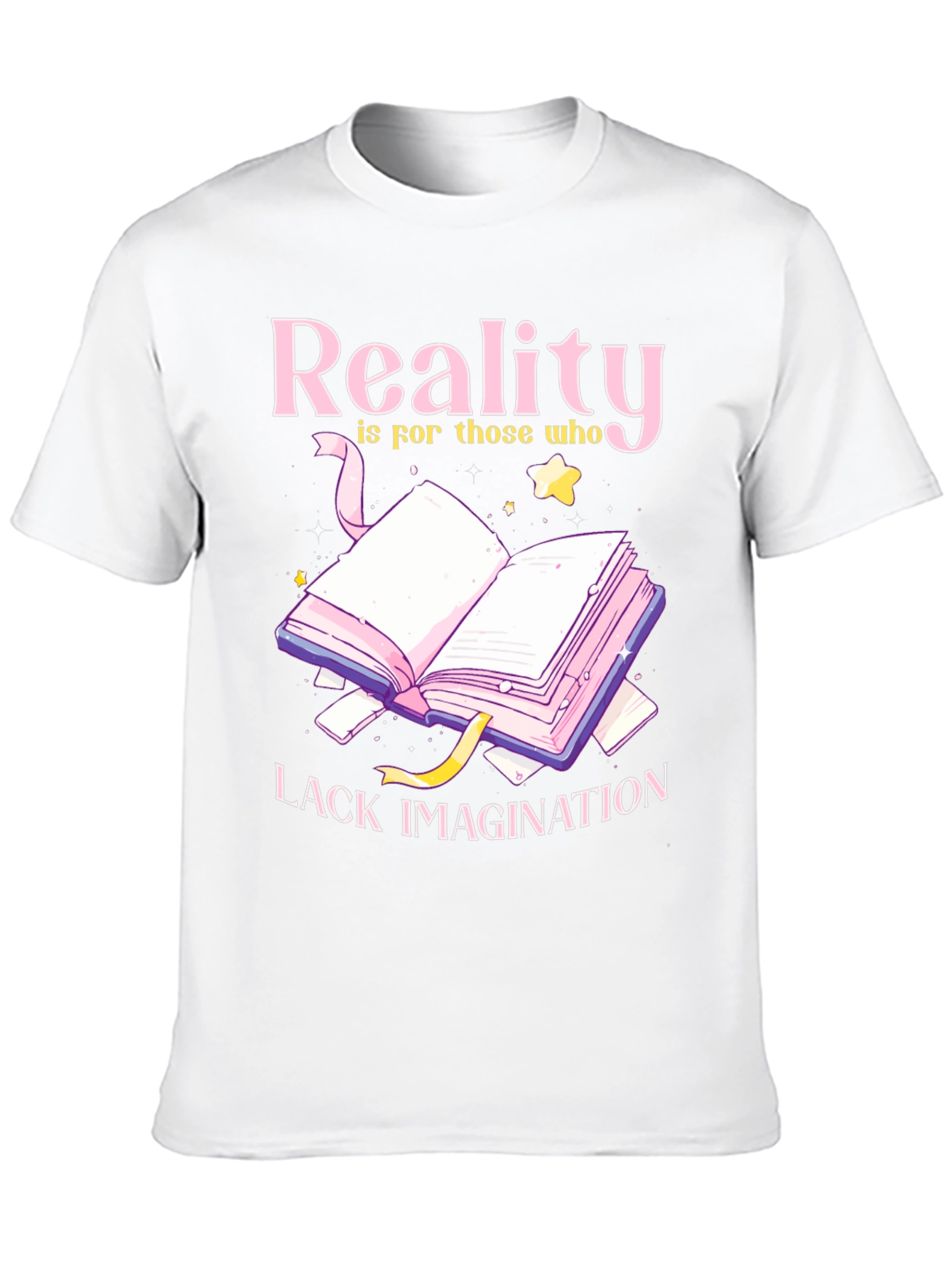 Black Reality Lacks Imagination Graphic Tee view 10