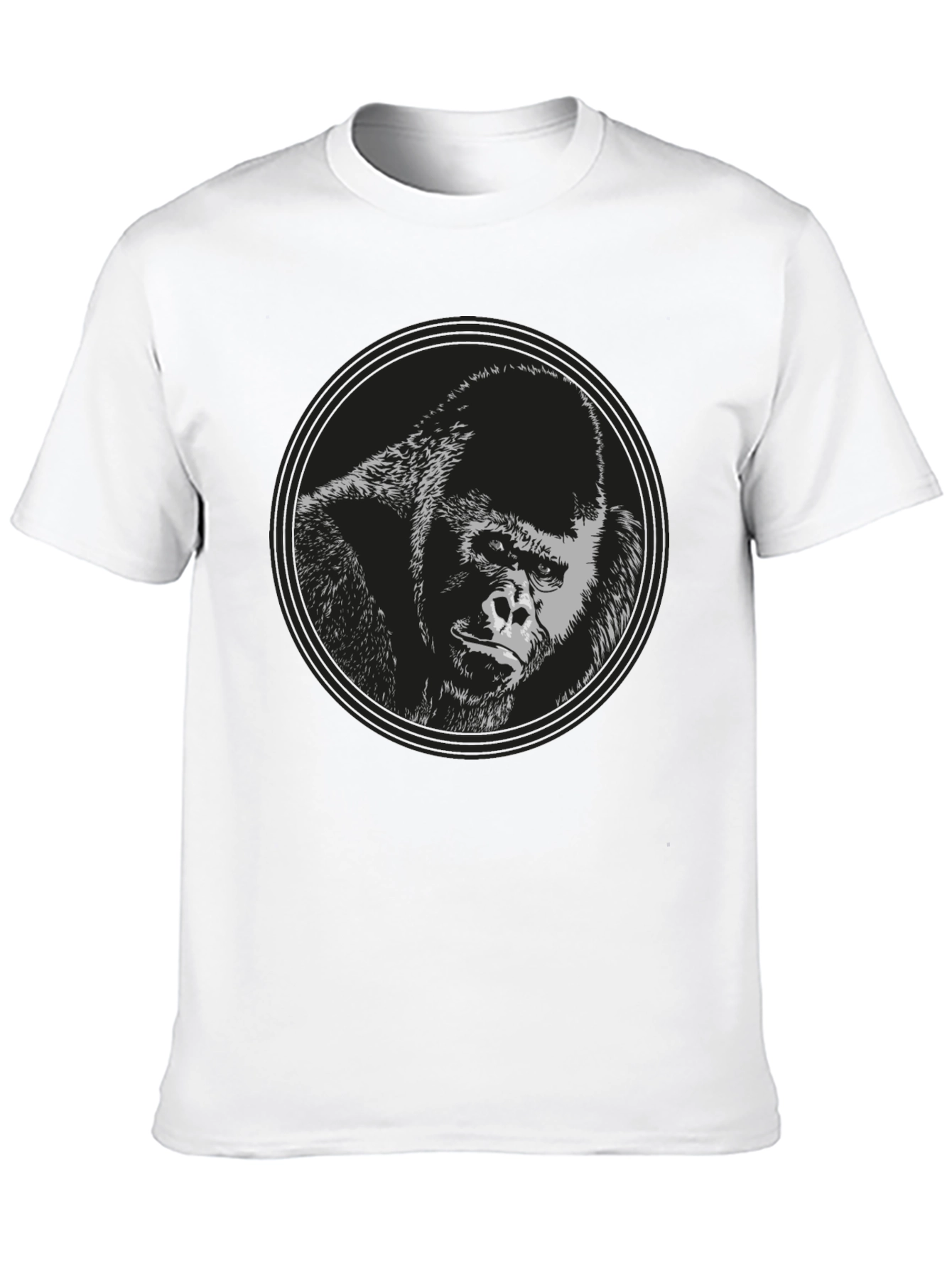 Black Gorilla Graphic Black T-Shirt view 10