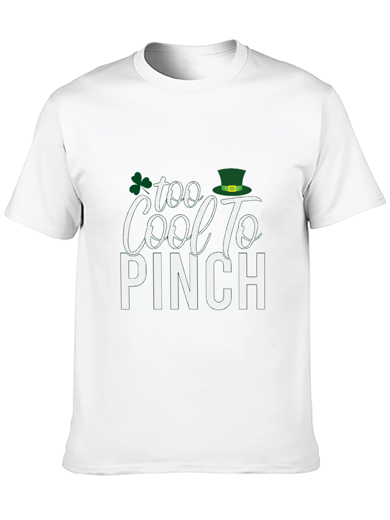 Black Too Cool to Pinch St. Patrick's Day T-Shirt view 10