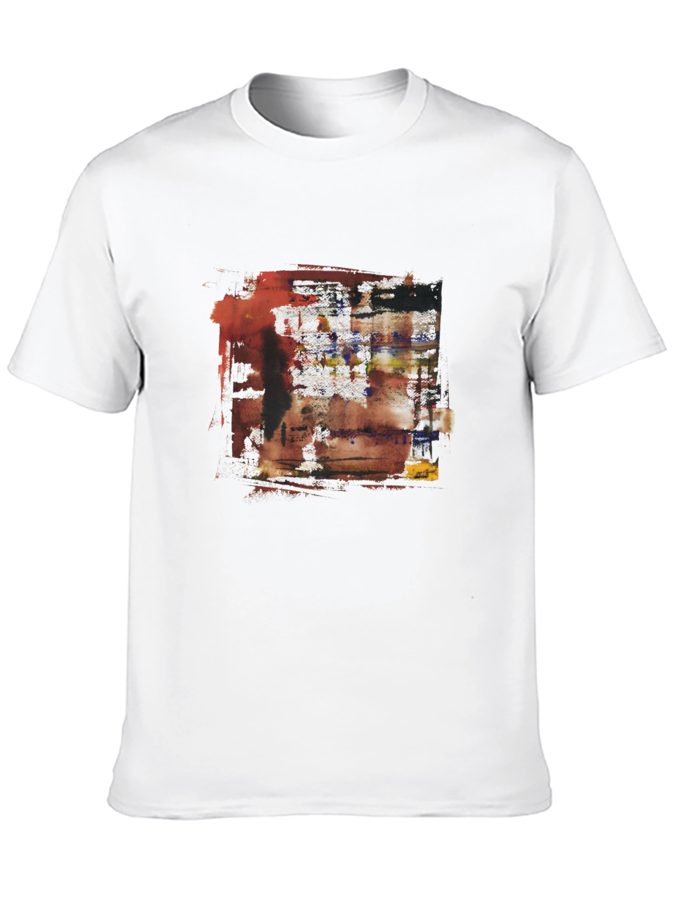 Black Abstract Art Graphic Tee - Modern Design view 10