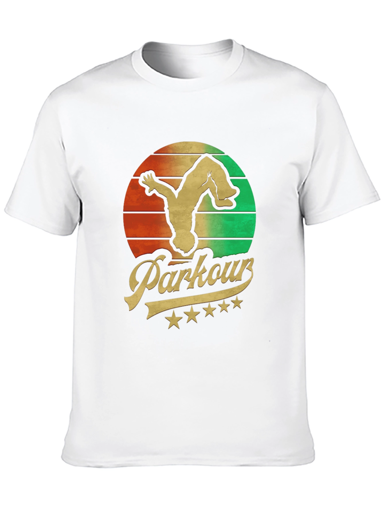 Black Parkour Retro T-Shirt - Urban Acrobatics Tee view 10