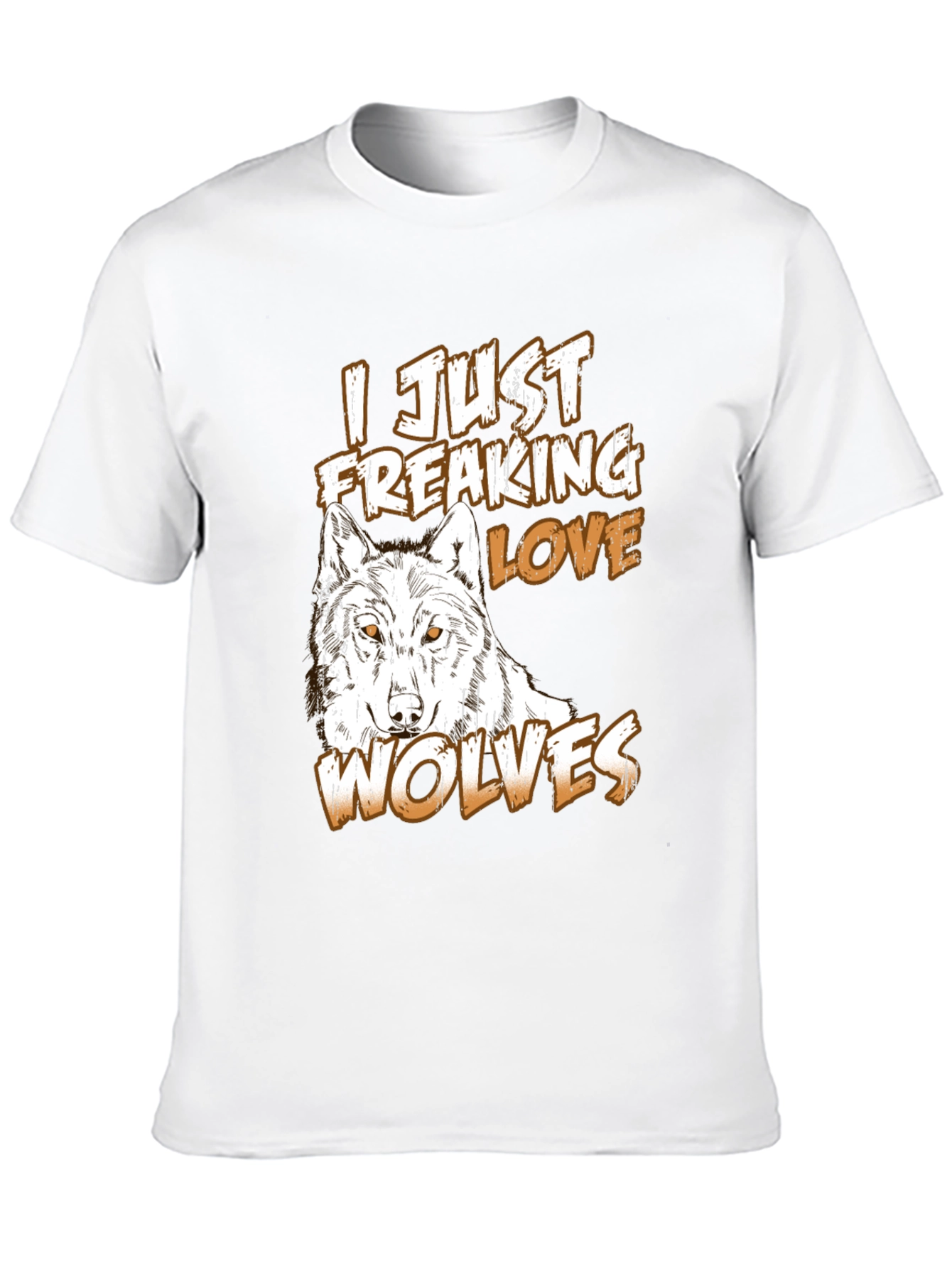 Black Wolf Lover T-Shirt - Black Graphic Tee view 10