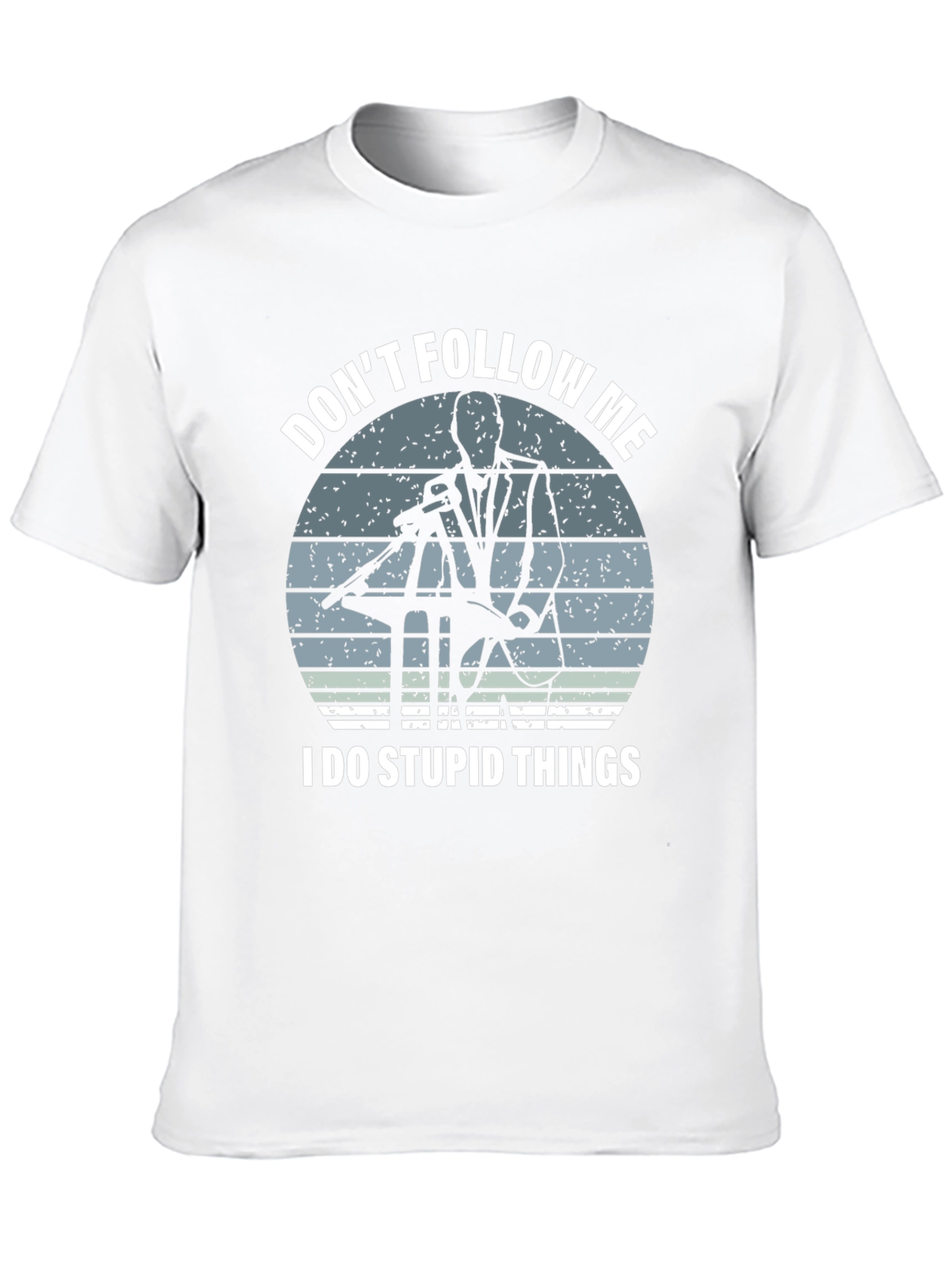 Black Don't Follow Me T-Shirt - Humorous Design view 10