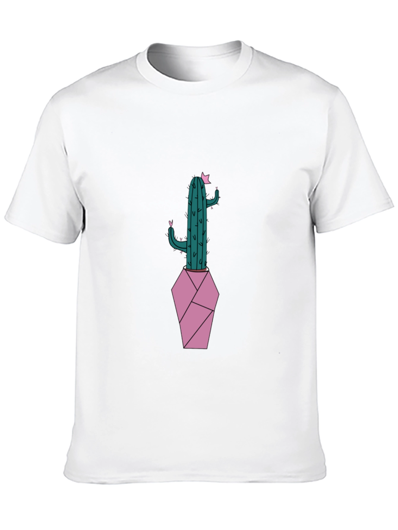 Black Cactus Graphic T-Shirt - Trendy Unisex Tee view 10