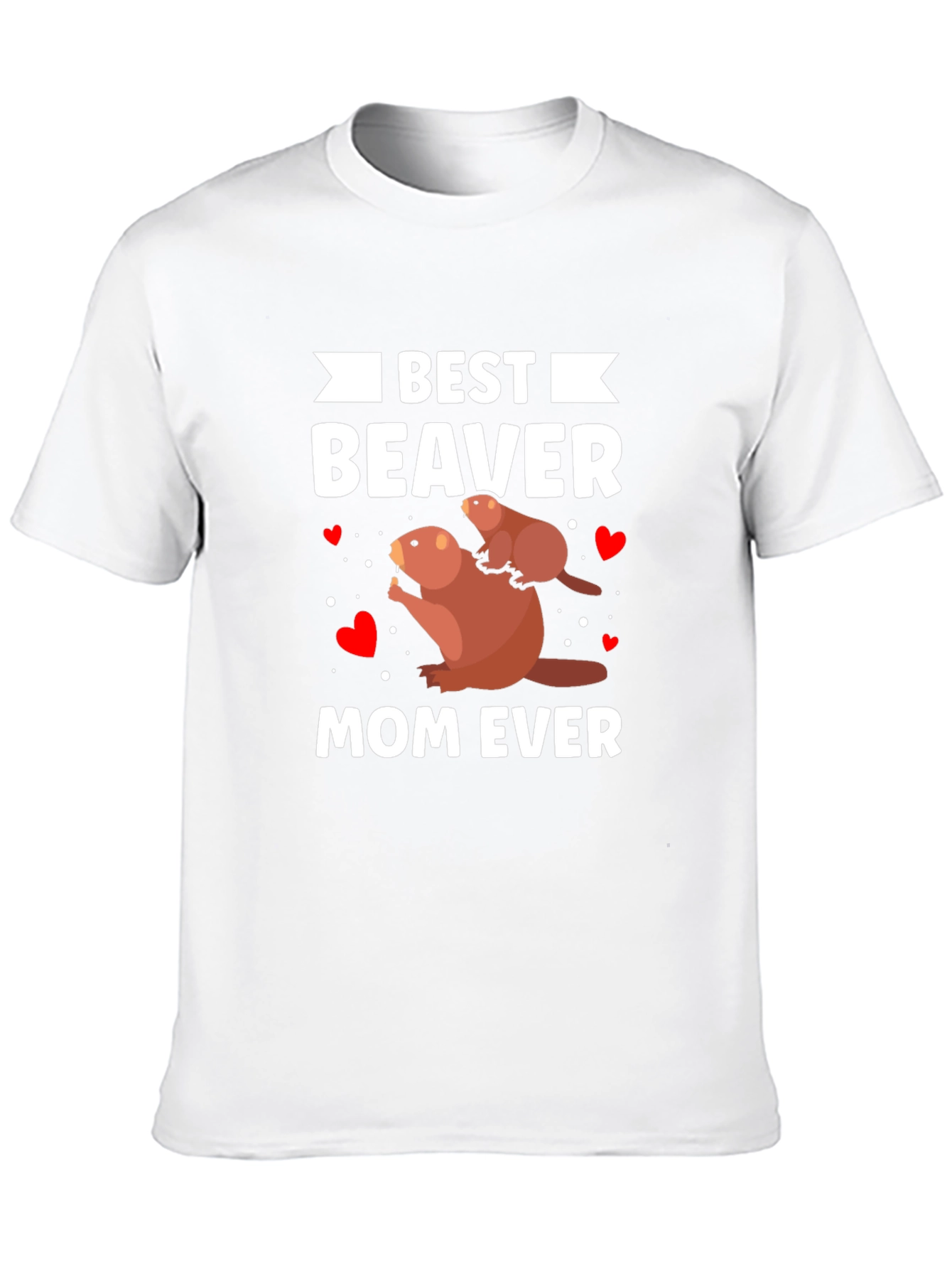 Black Best Beaver Mom Ever T-Shirt view 10