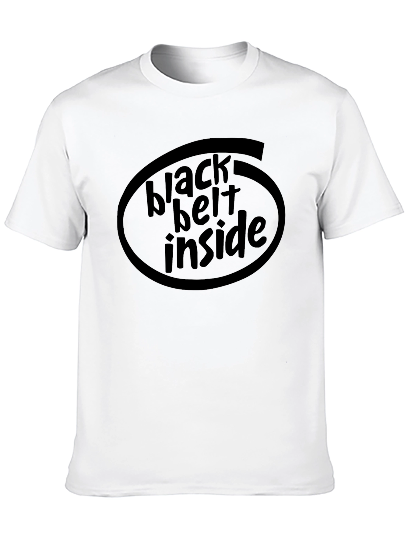Black Black Belt Inside Graphic T-Shirt view 10