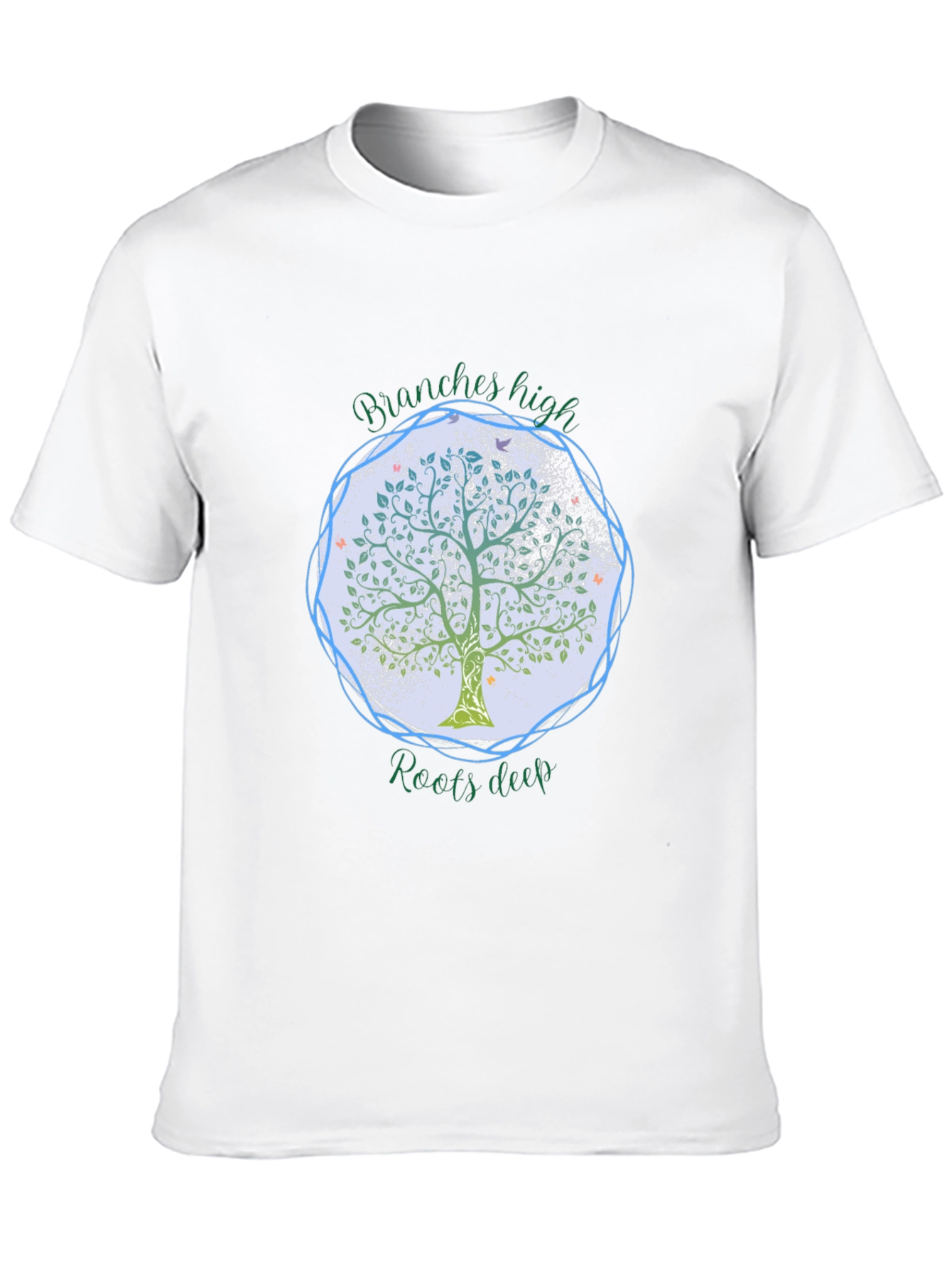 Black Branches High Roots Deep Tree Graphic Tee view 10