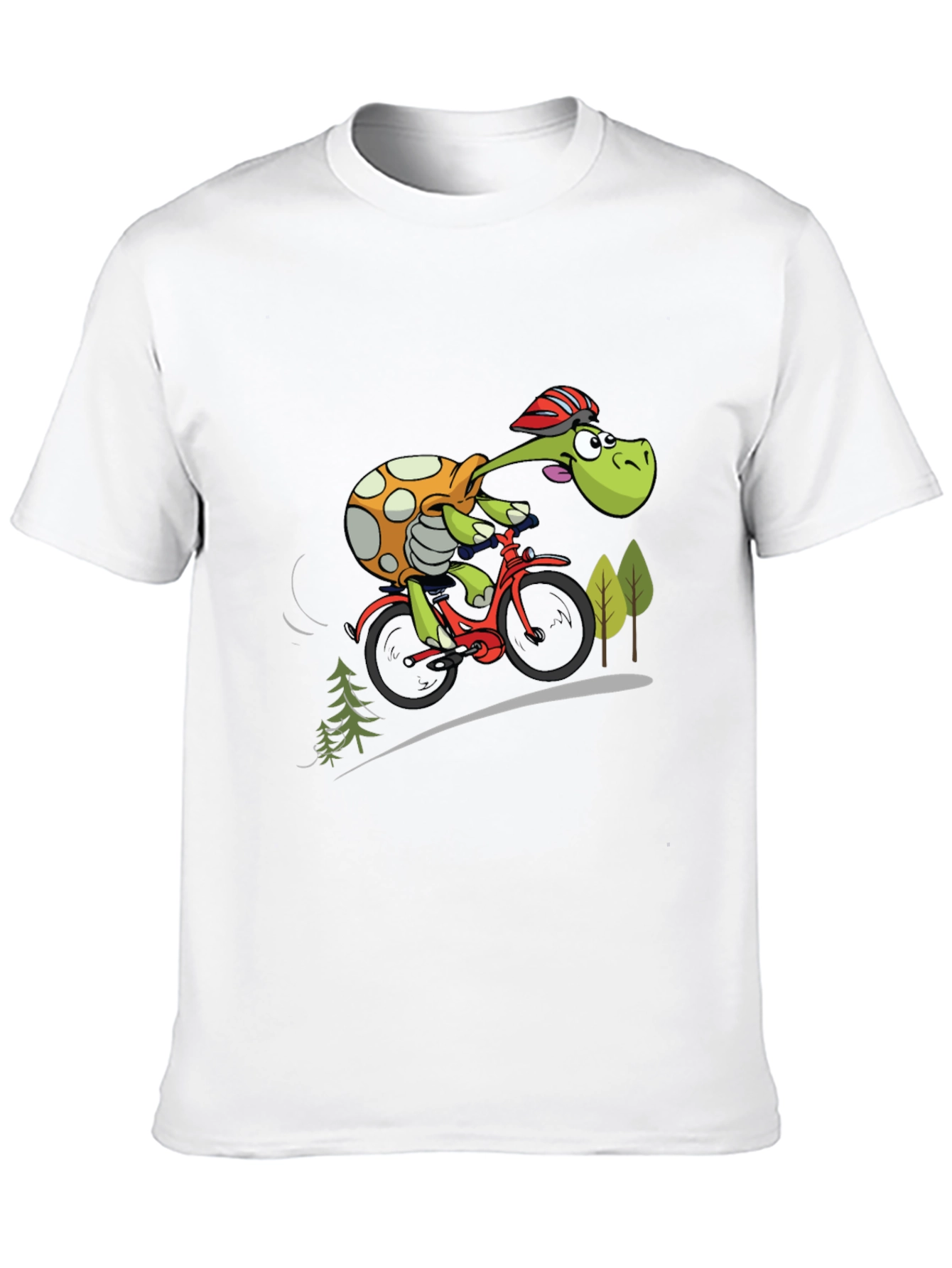 Black Turtle Cyclist Graphic T-Shirt view 10
