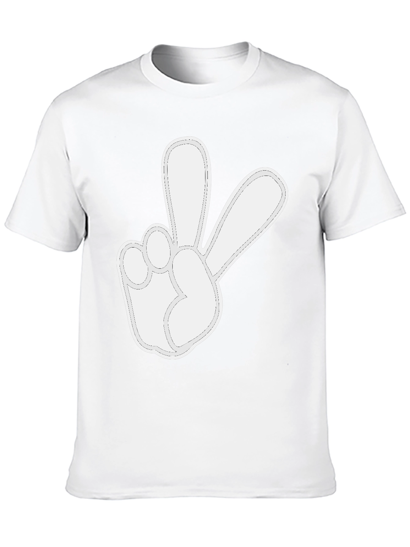 Black Peace Sign Graphic T-Shirt - Soft Cotton Casual Tee view 10