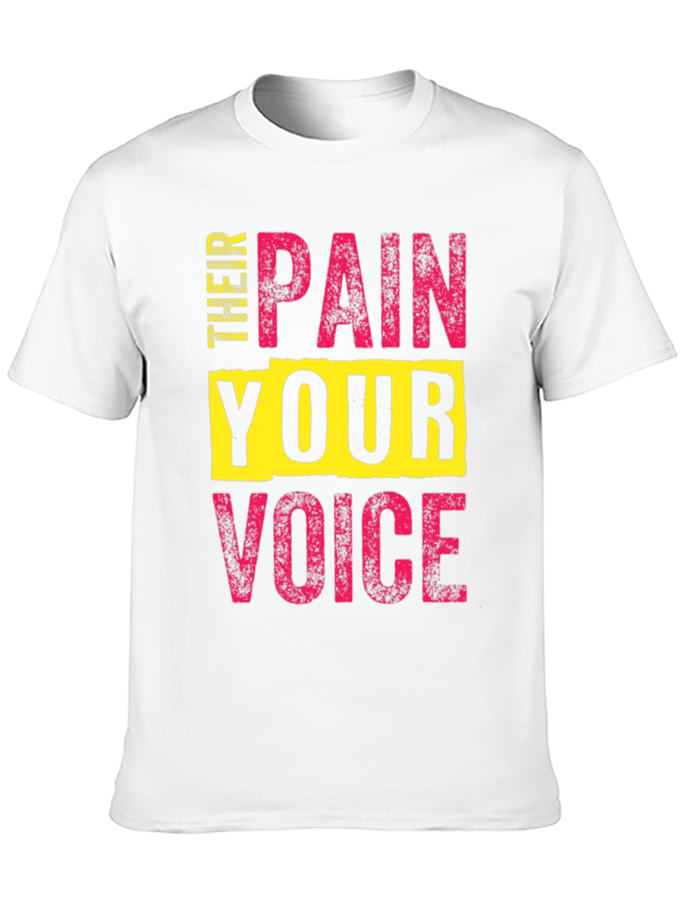 Black Pain Your Voice T-Shirt - Bold Statement Tee view 10
