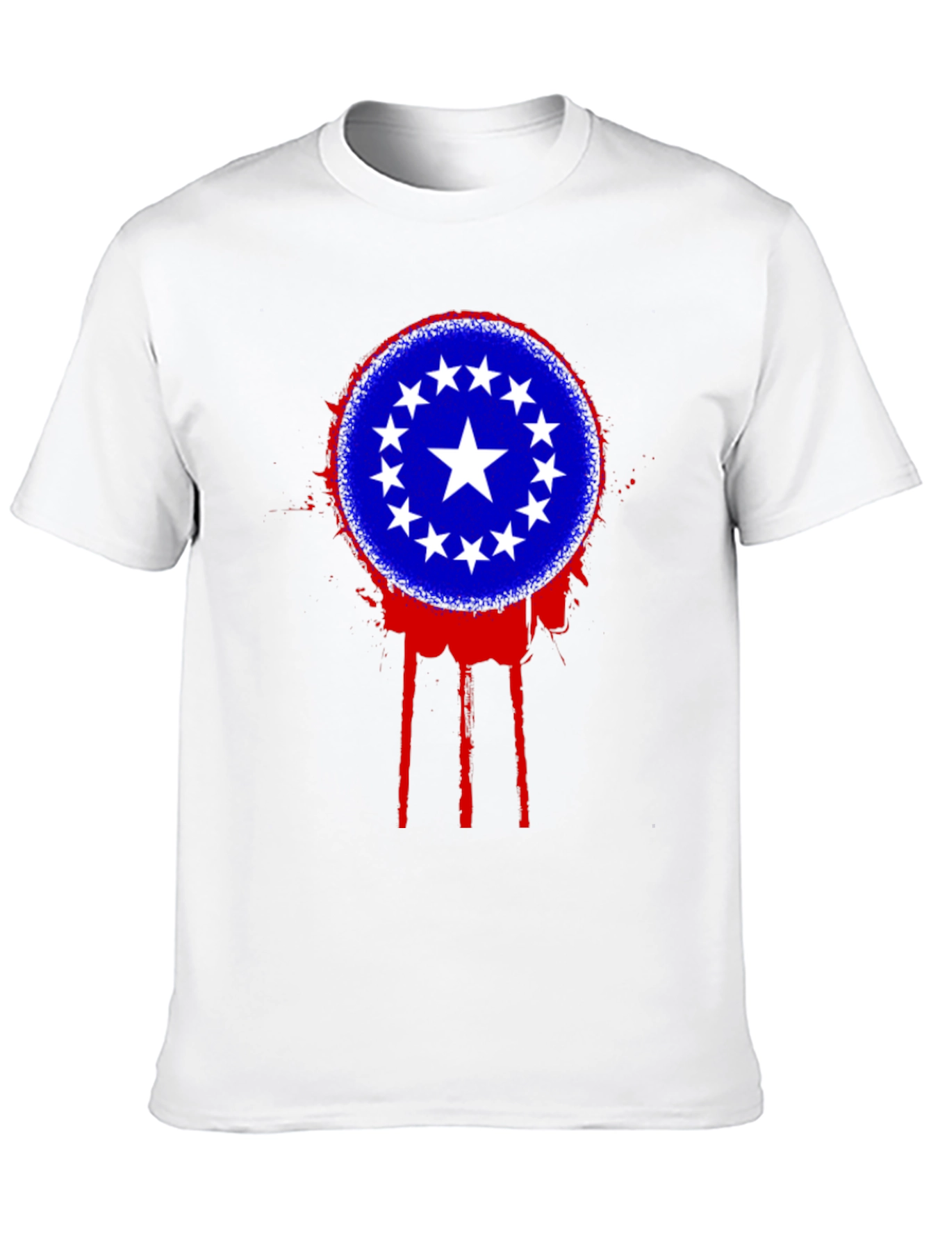 Black Stars Circle T-Shirt - Black view 10