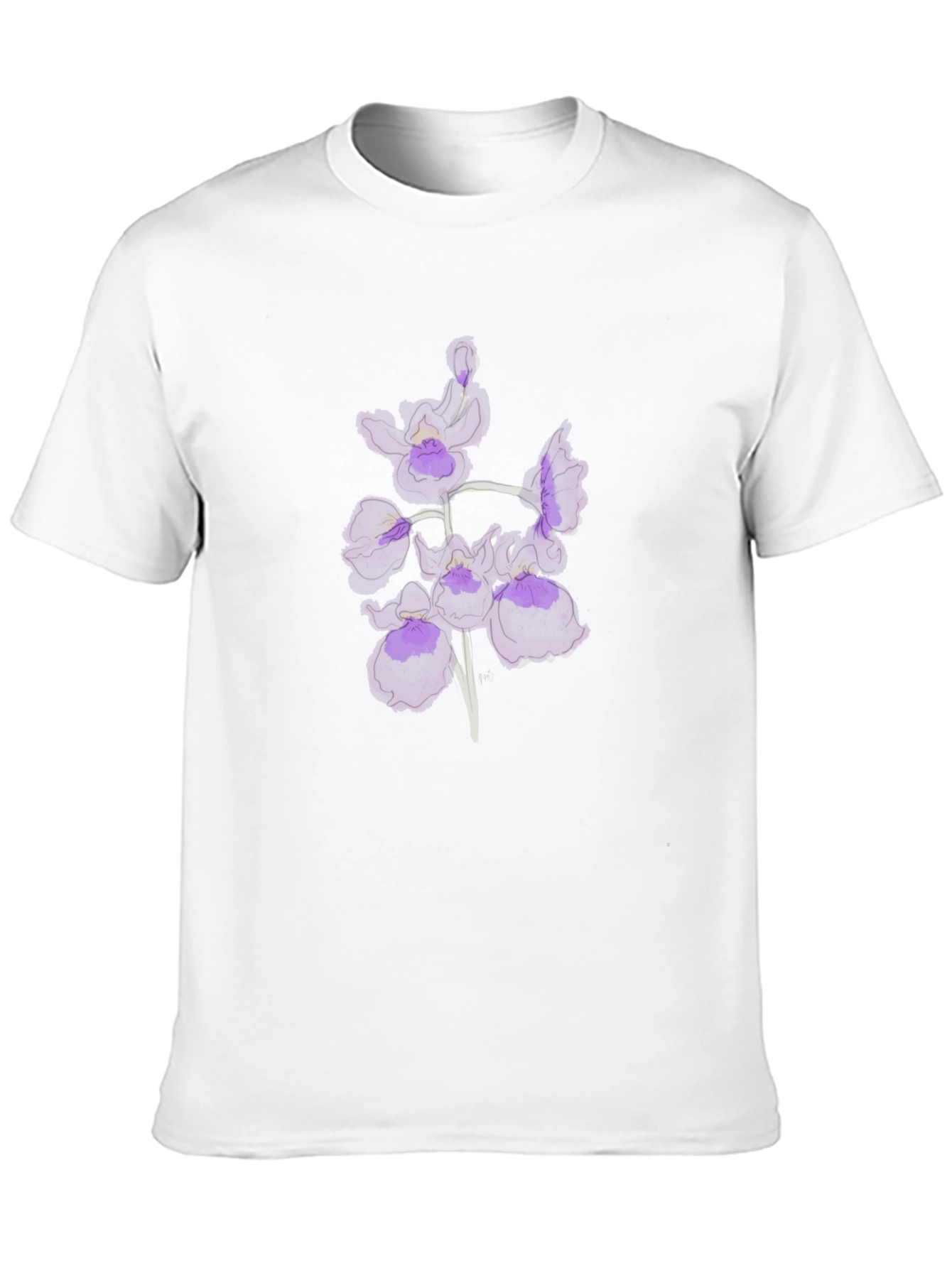 Black Floral Print Crew Neck T-Shirt view 10