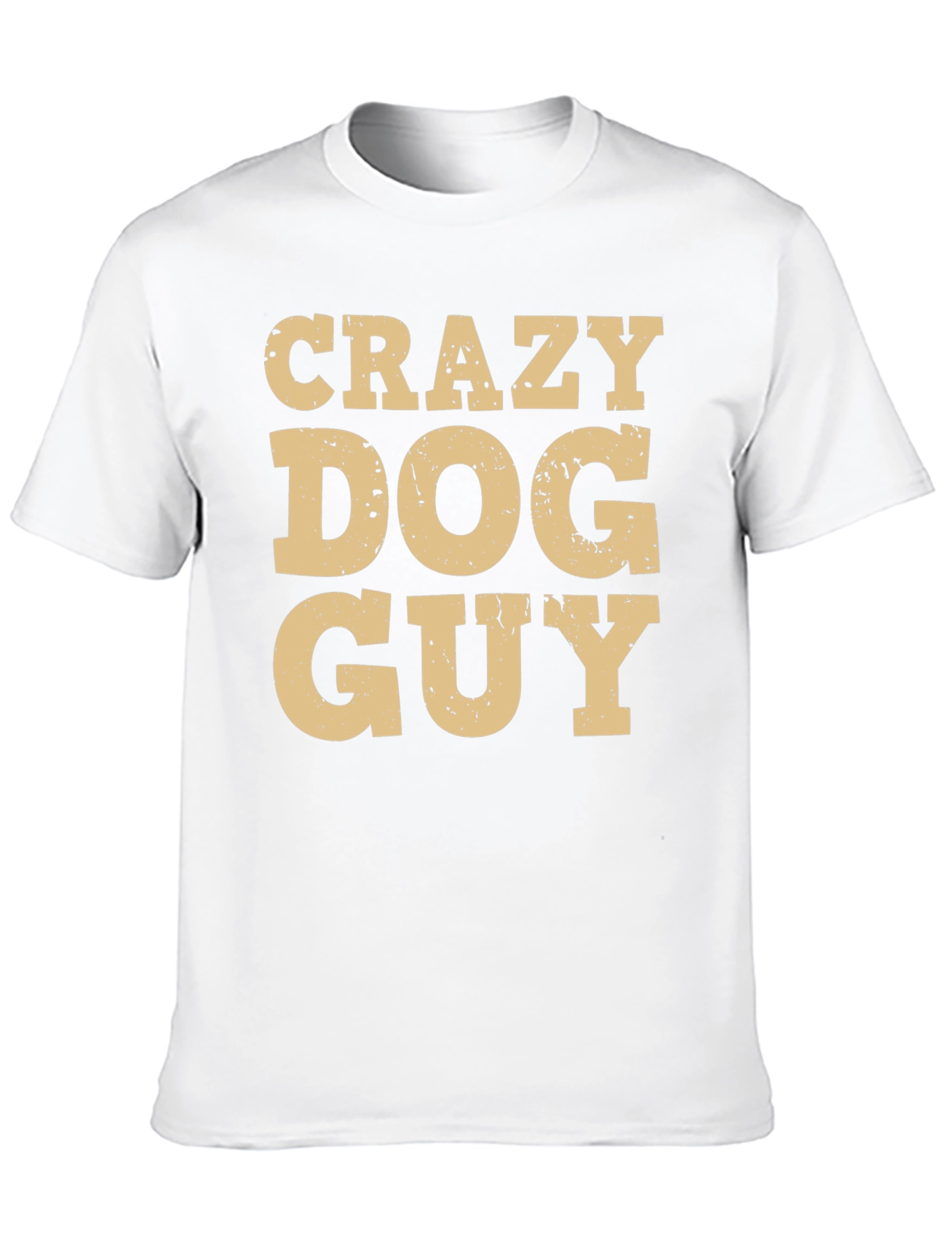 Black Crazy Dog Guy T-Shirt - Funny Pet Lover Tee view 10