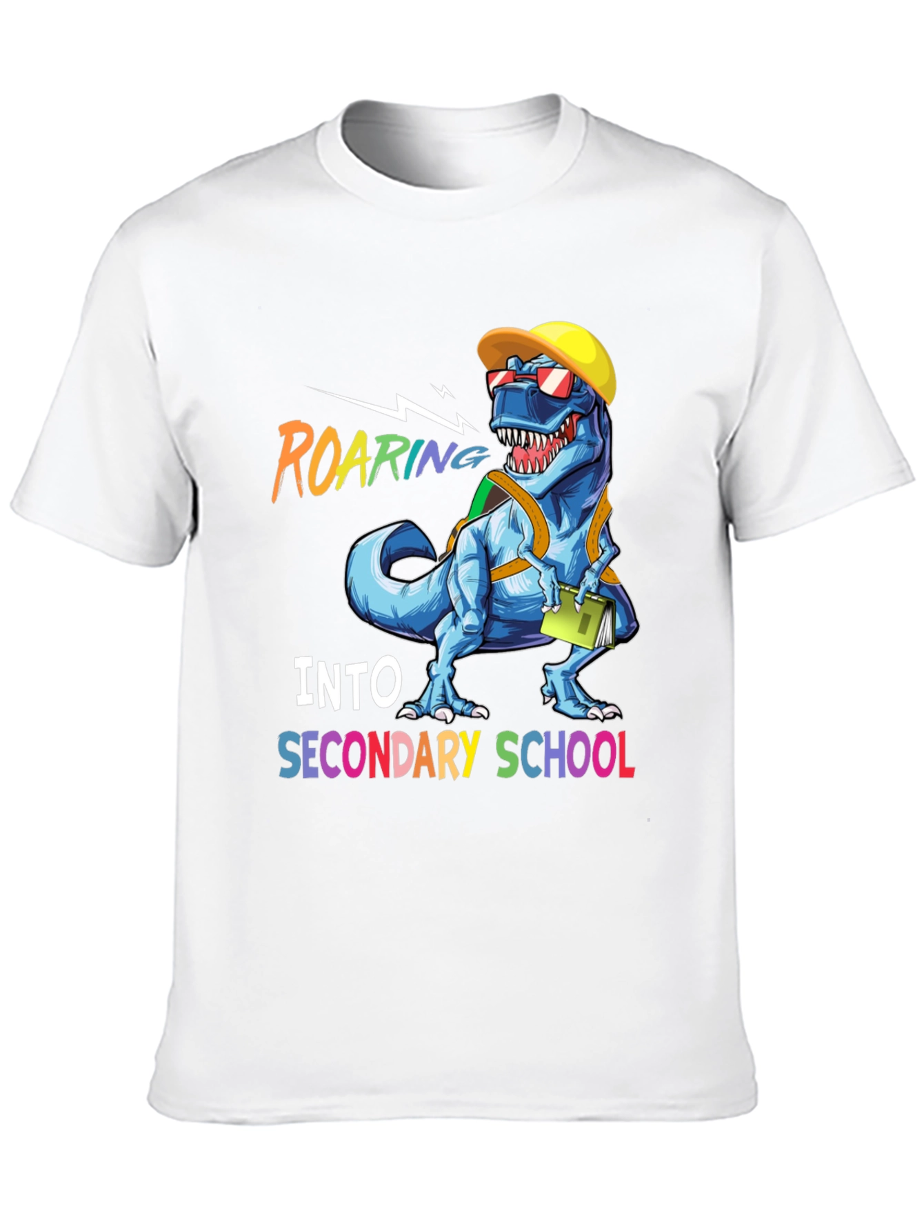 Black Roaring Into Secondary School T-Shirt view 10