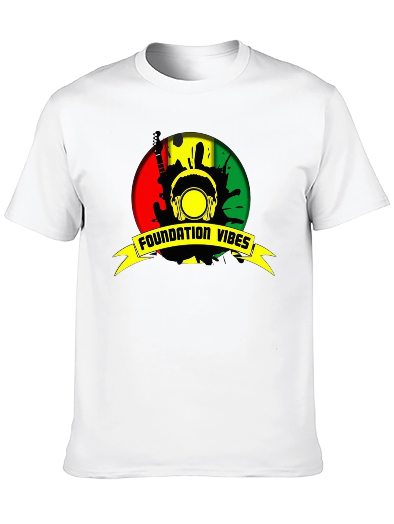Black Foundation Vibes Reggae T-Shirt view 10