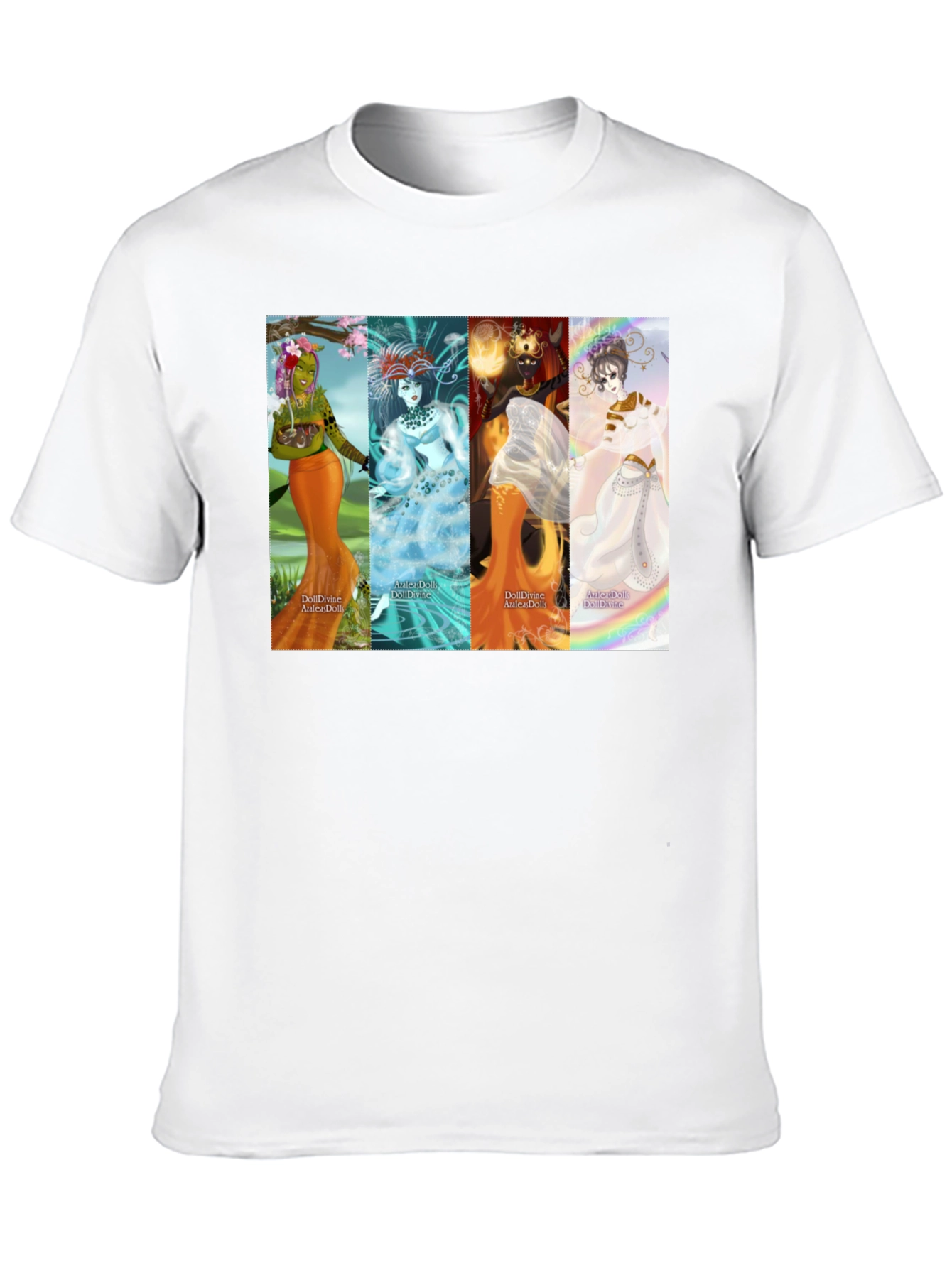 Black Fantasy Goddess T-Shirt - Black Unisex Tee view 10