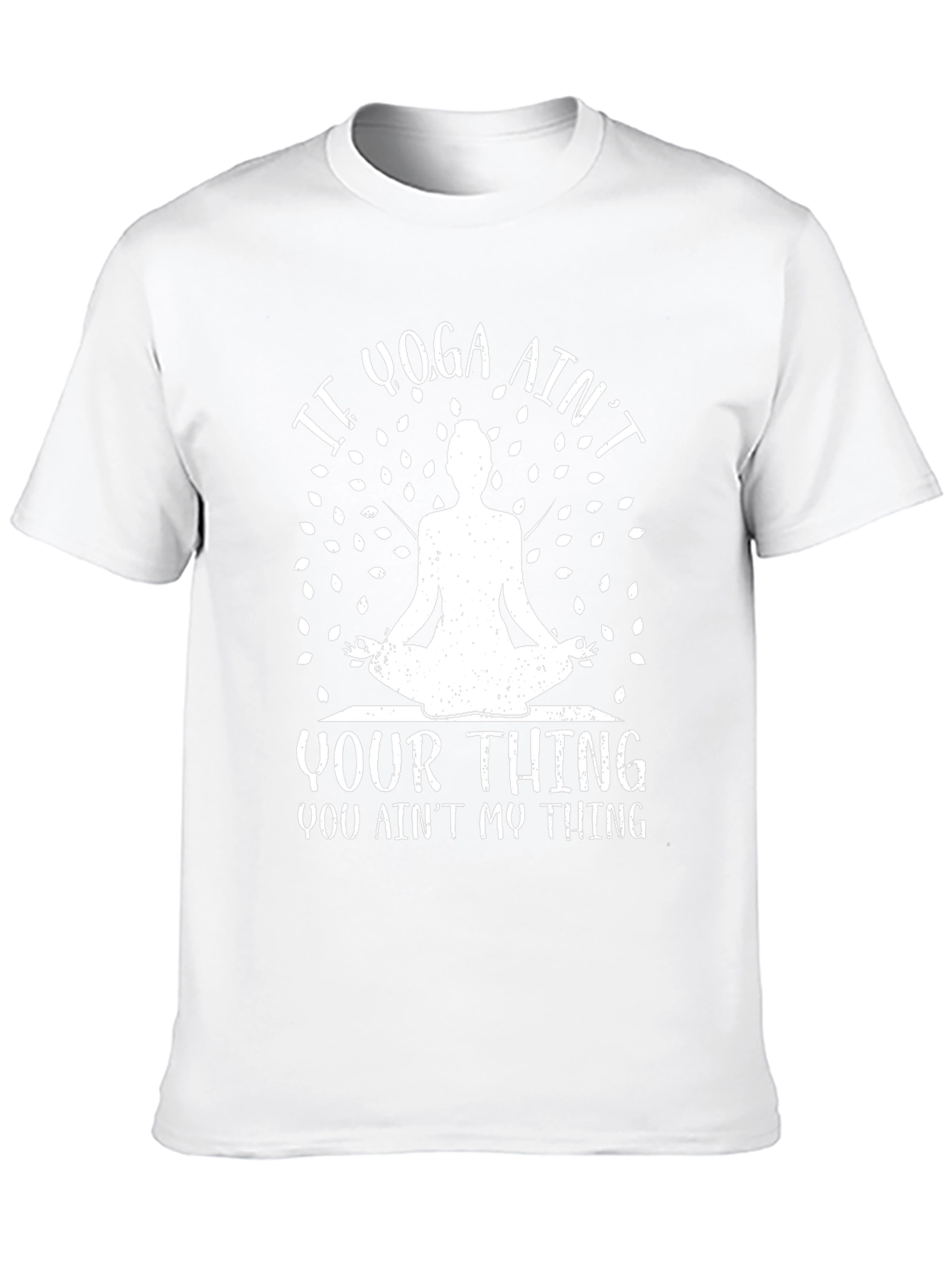Black Yoga Ain't Your Thing Graphic T-Shirt view 10
