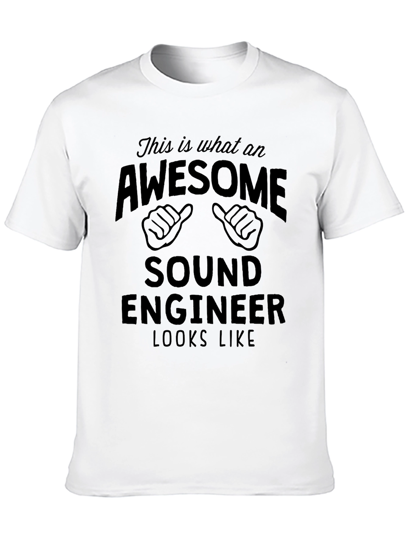 Black Awesome Sound Engineer T-Shirt view 10