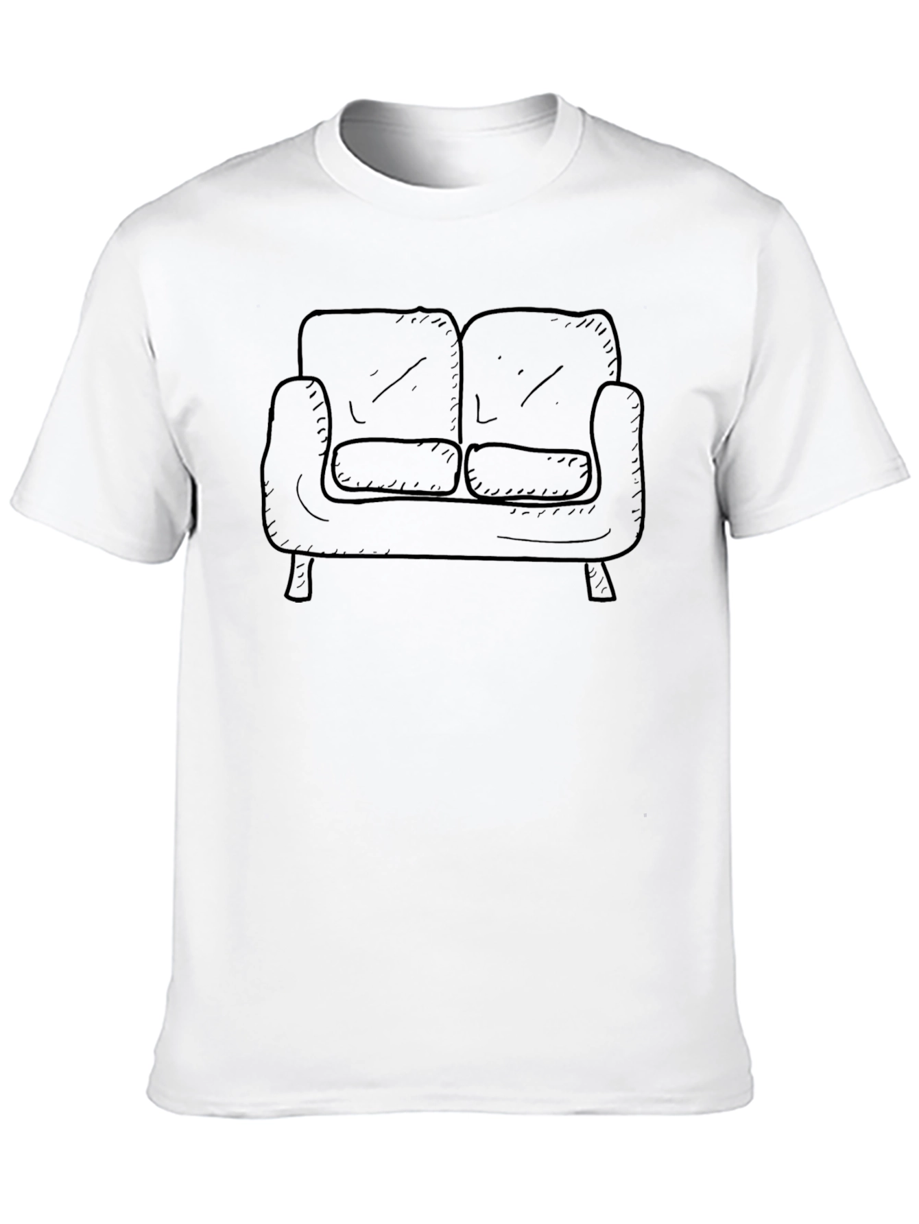 Black Couch Graphic Tee - Relax in Style! view 10