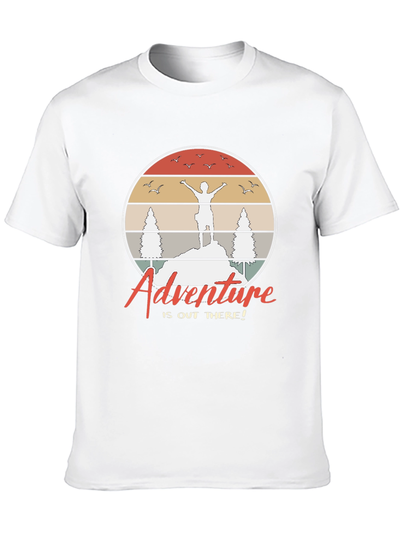 Black Adventure Awaits Graphic T-Shirt view 10