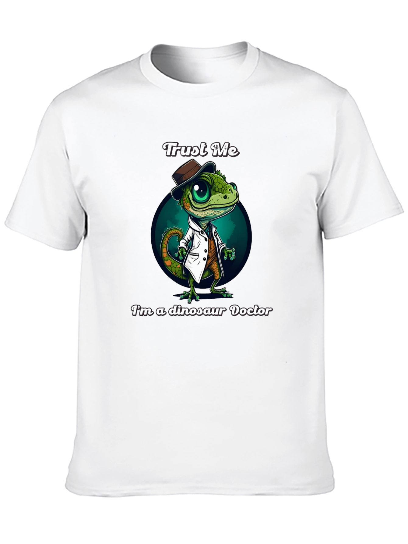 Black Dinosaur Doctor Graphic T-Shirt view 10