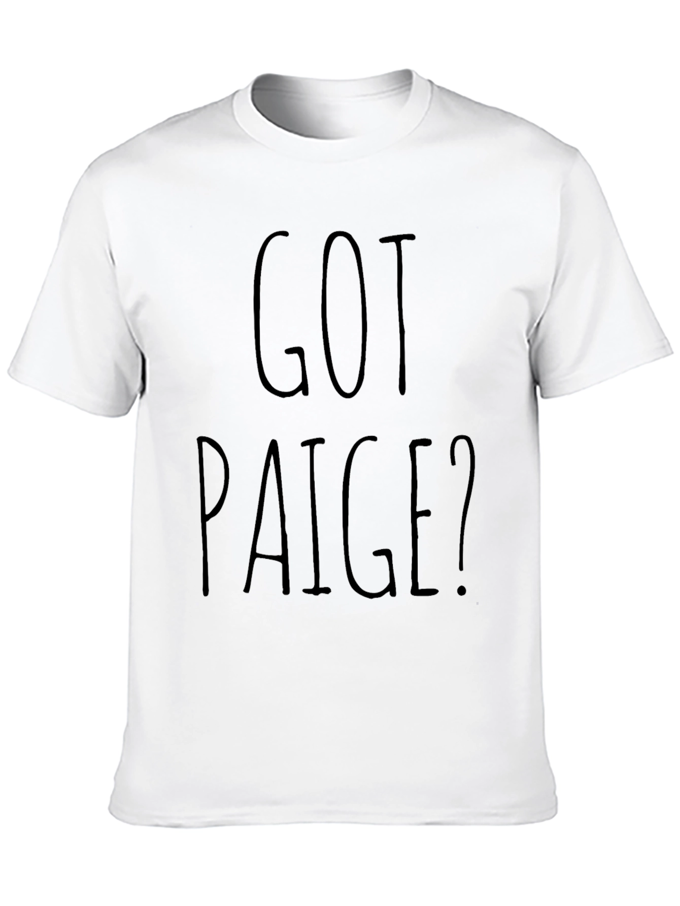 Black Got Paige? Black Graphic T-Shirt view 10