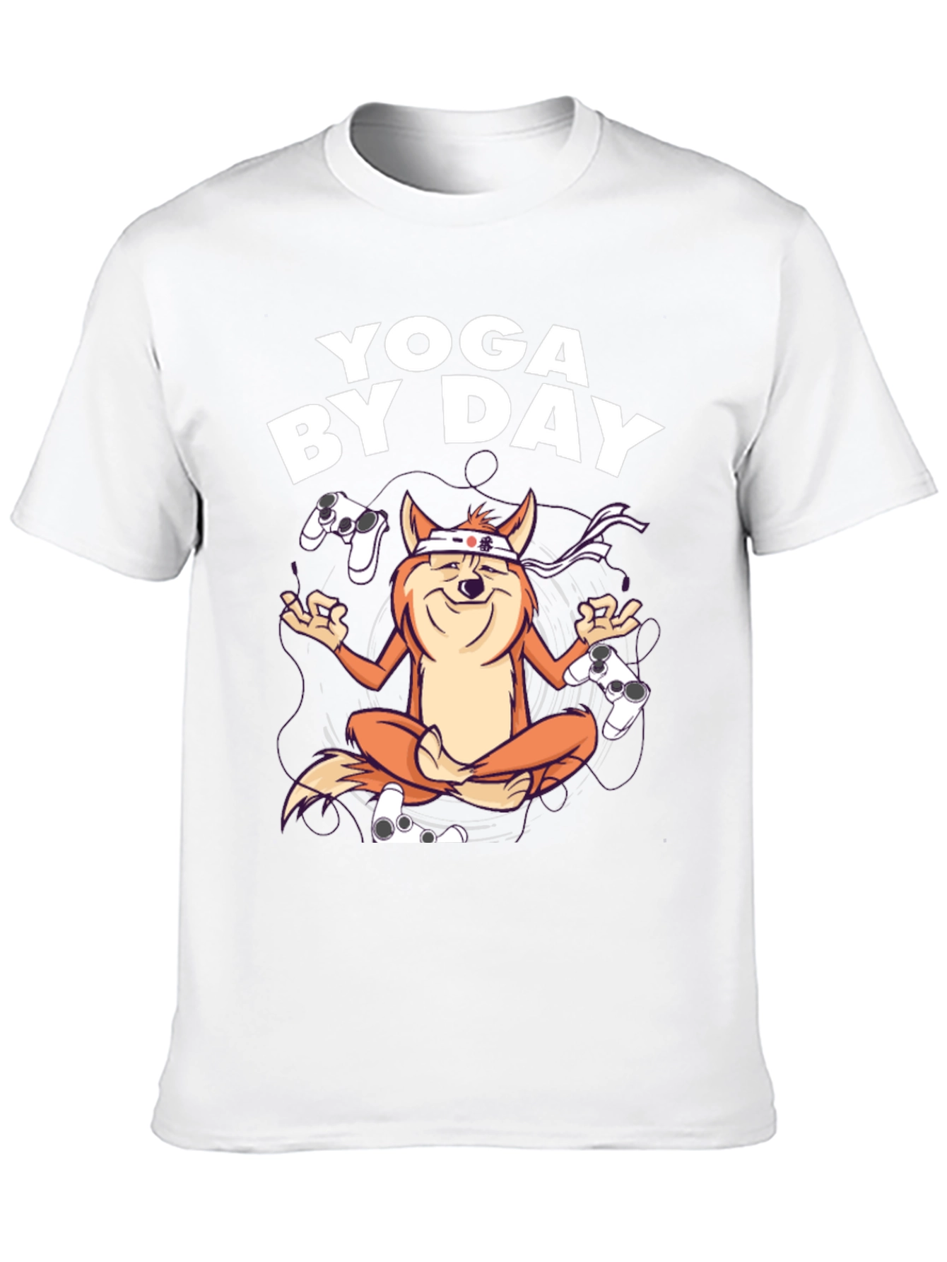 Black Yoga By Day Gaming T-Shirt view 10