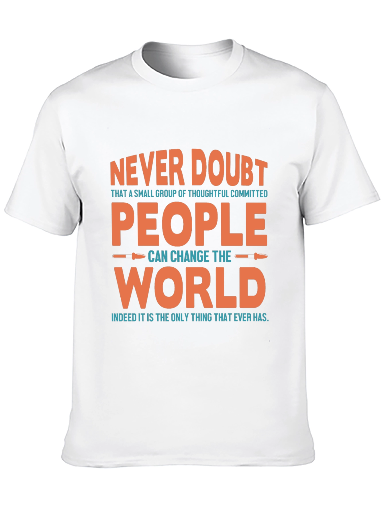 Black Never Doubt People T-Shirt - Inspirational Graphic Tee view 10