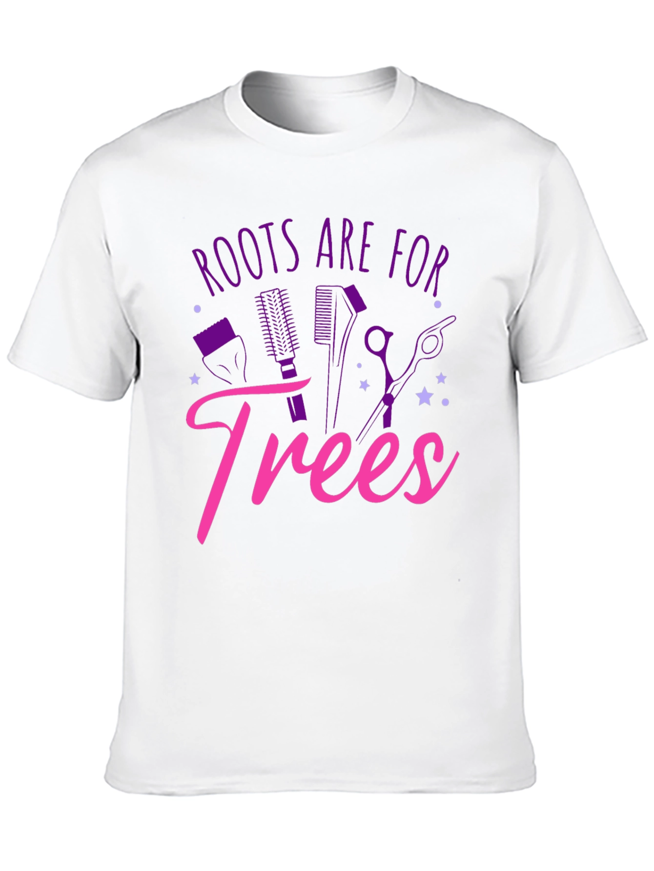 Black Roots Are For Trees T-Shirt Funny Hairdresser Tee view 10