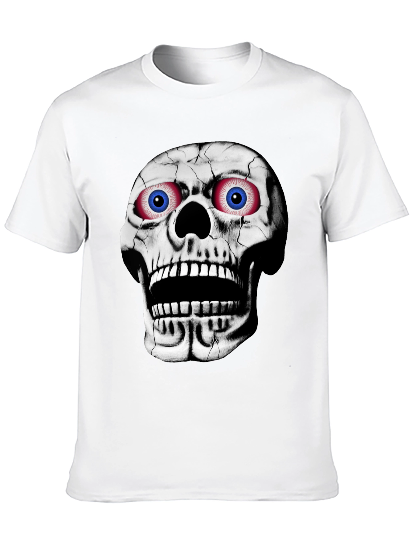 Black Skull Graphic T-Shirt - Bold Halloween Style view 10