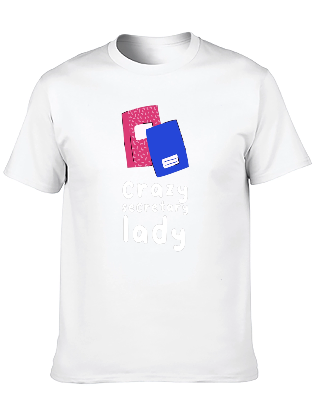 Black Crazy Secretary Lady Graphic Tee view 10