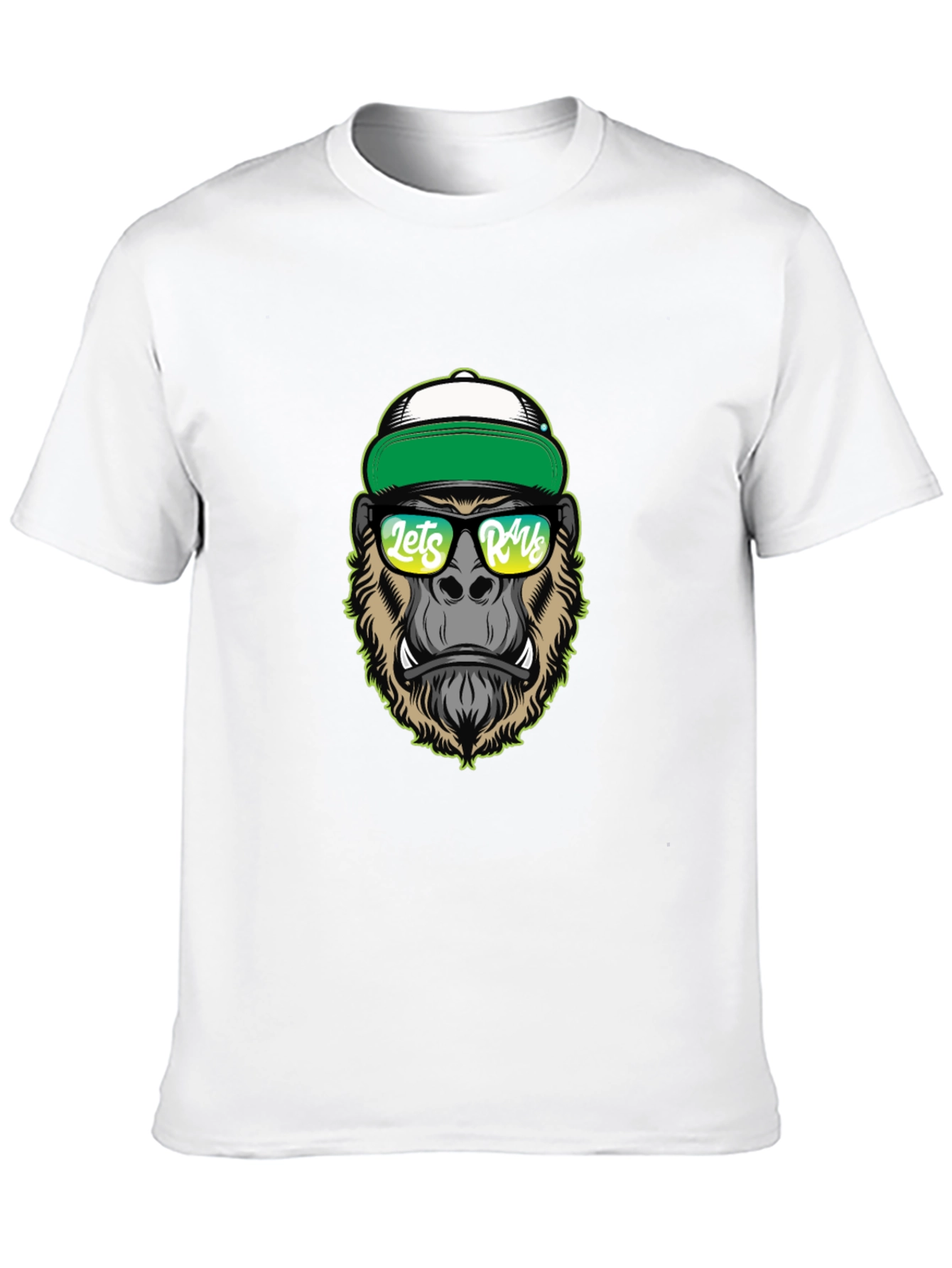 Black Cool Gorilla Graphic Tee - Lets Rage T-Shirt view 10
