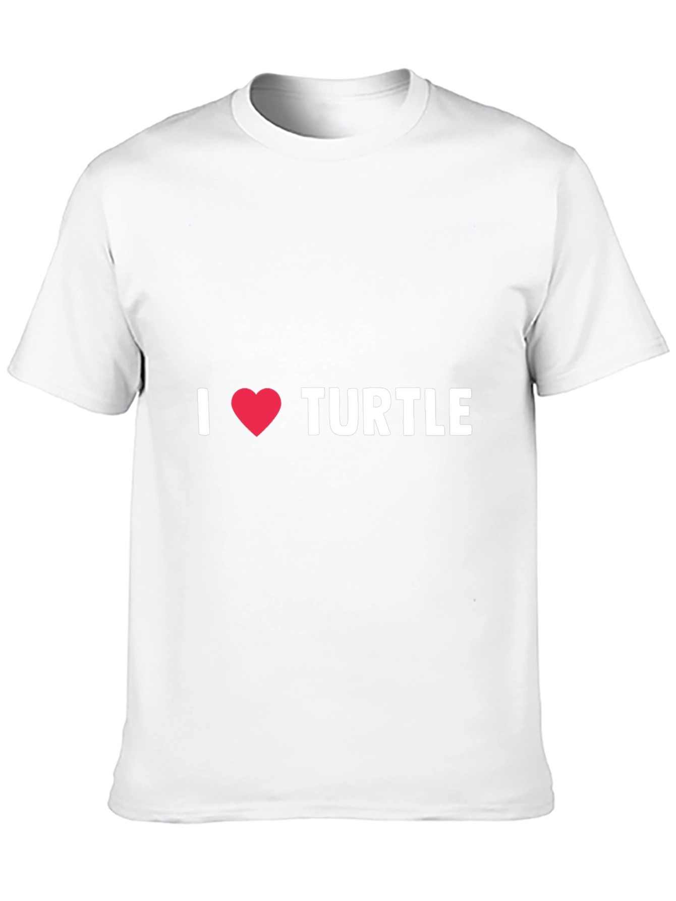 Black I Love Turtles T-Shirt - Black Cotton view 10