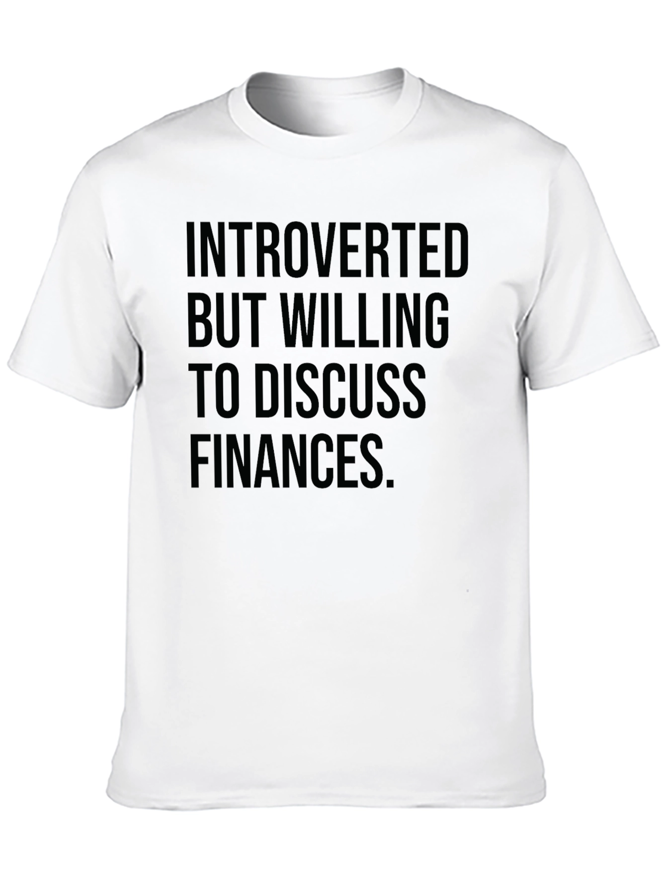 Black Introverted Finance Black T-Shirt view 10