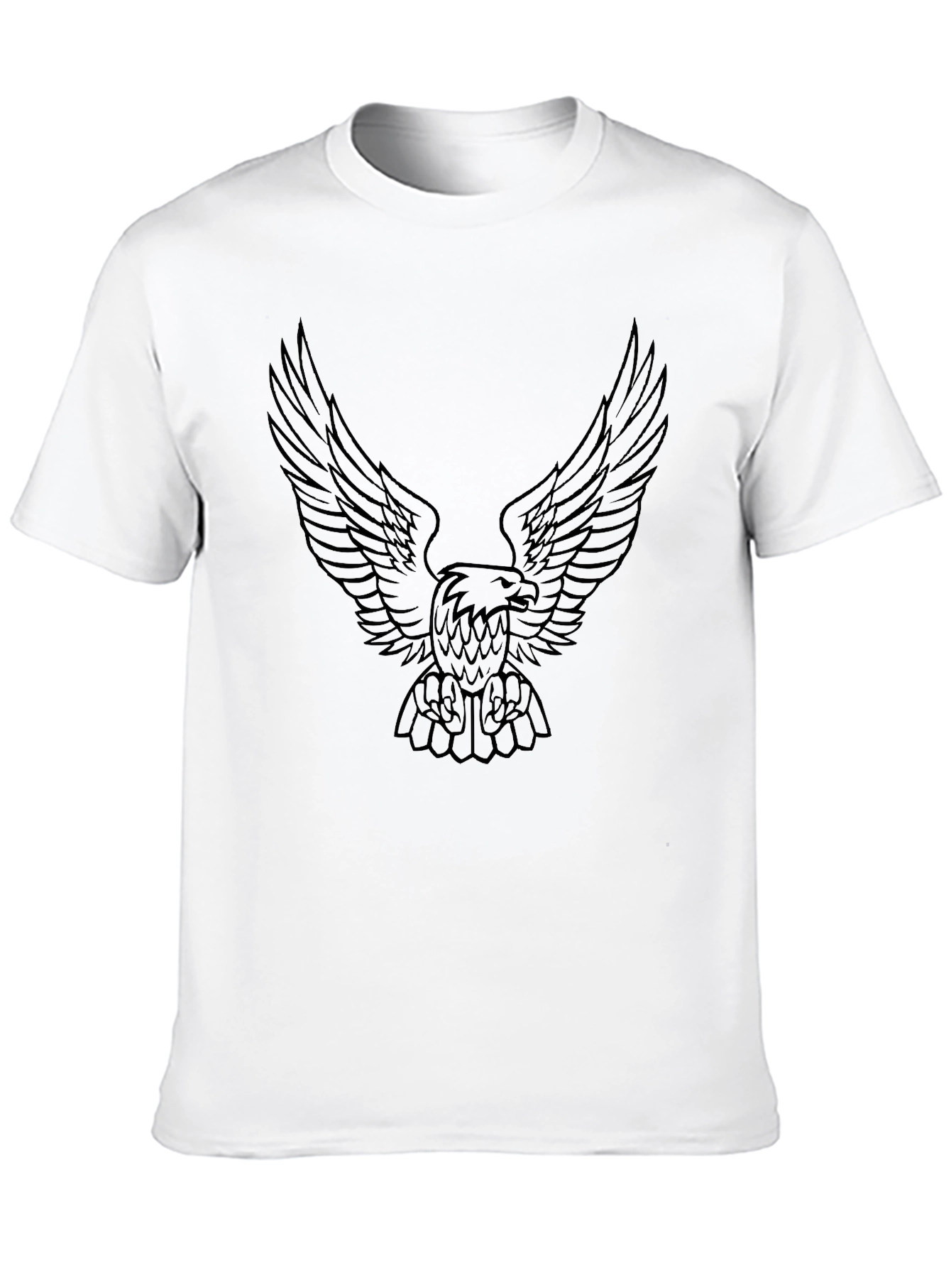 Black Eagle Graphic Black T-Shirt | Casual Style view 10
