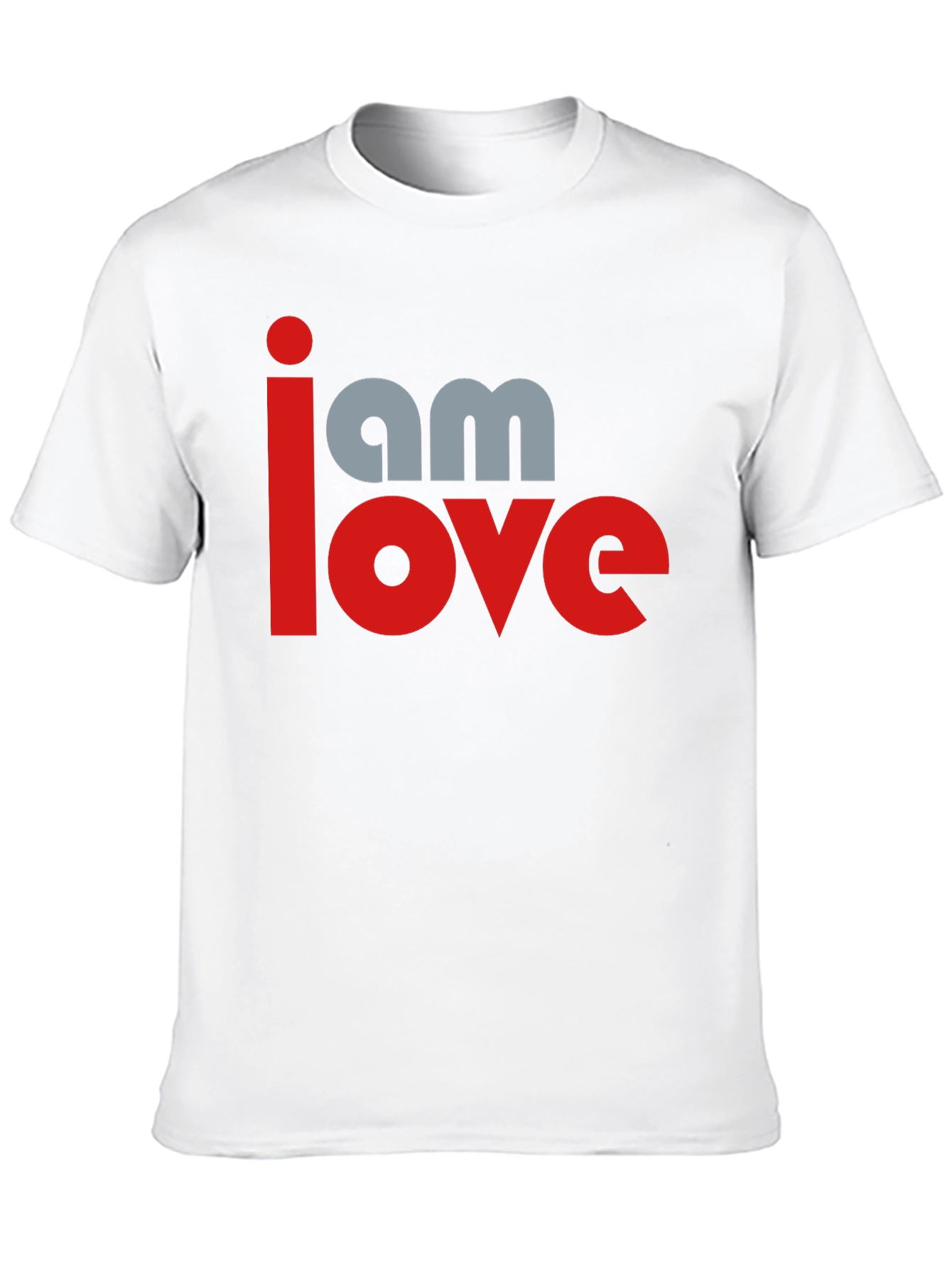 Black I am Love Graphic Print Black T-Shirt view 10
