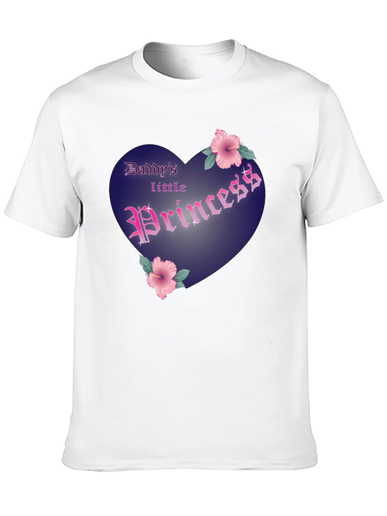 Black Daddy's Little Princess Graphic Tee - Black Cotton Shirt view 10