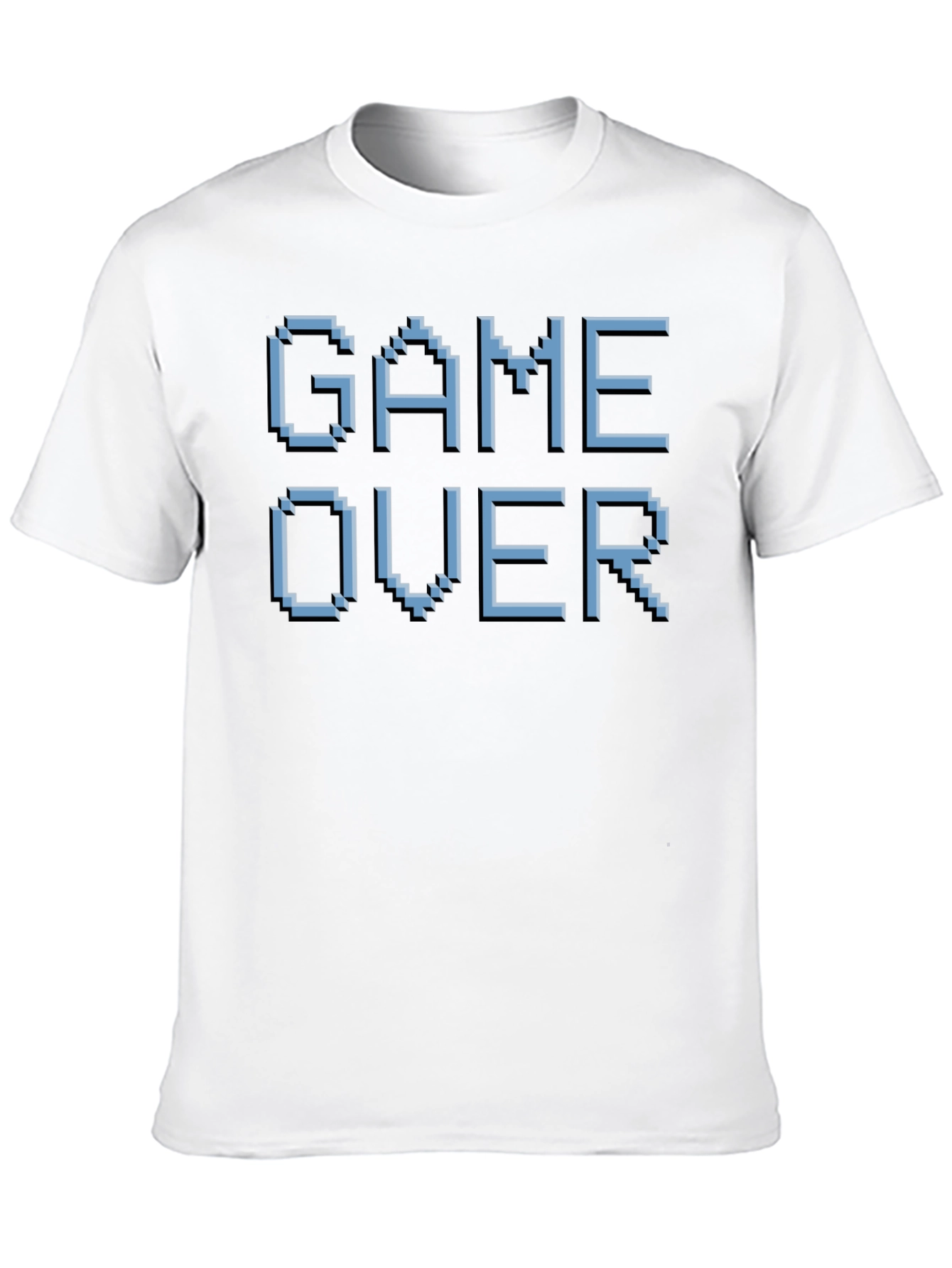 Black Game Over Pixel Art T-Shirt - Retro Gaming Style view 10