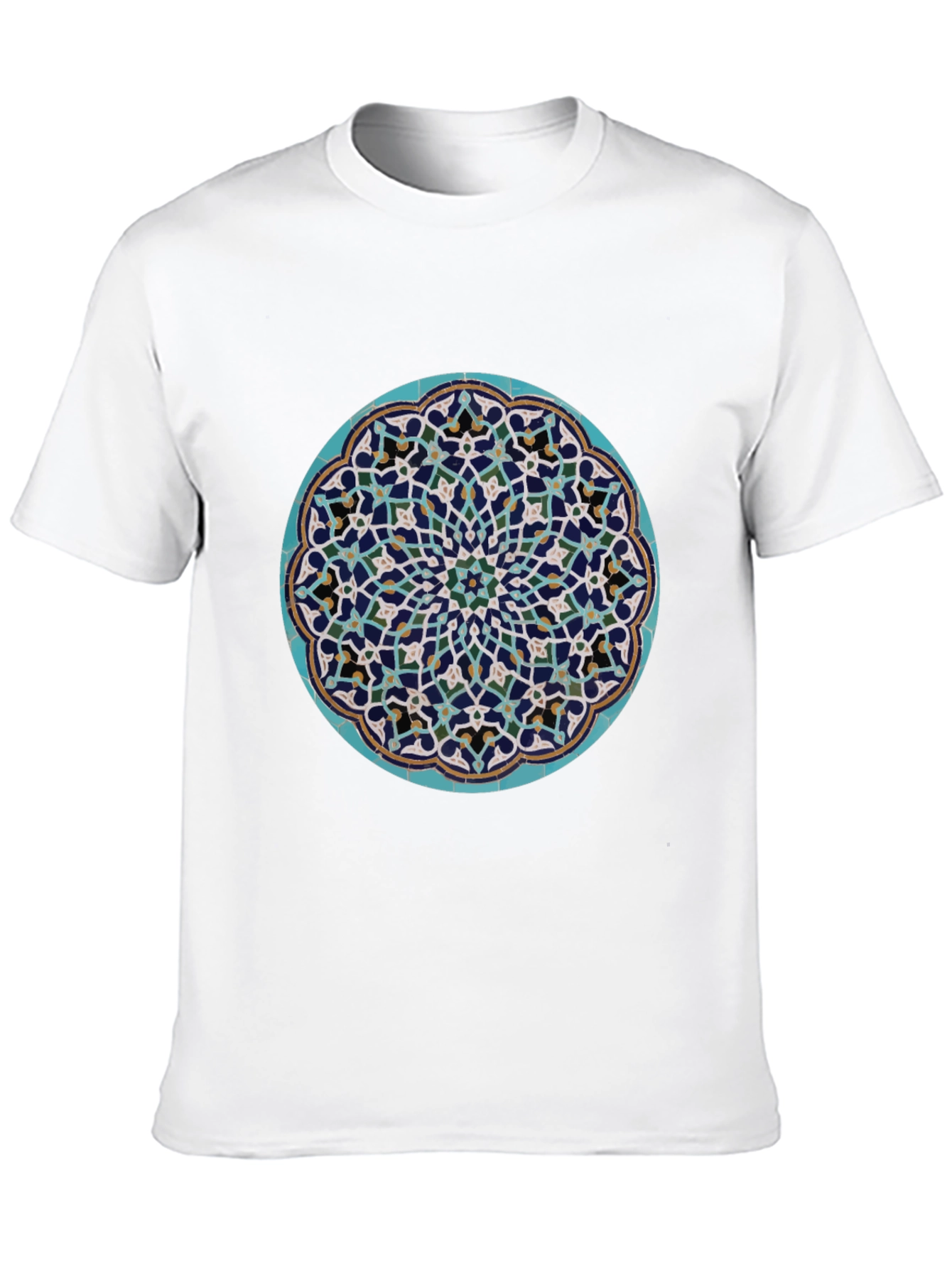 Black Geometric Medallion T-Shirt view 10