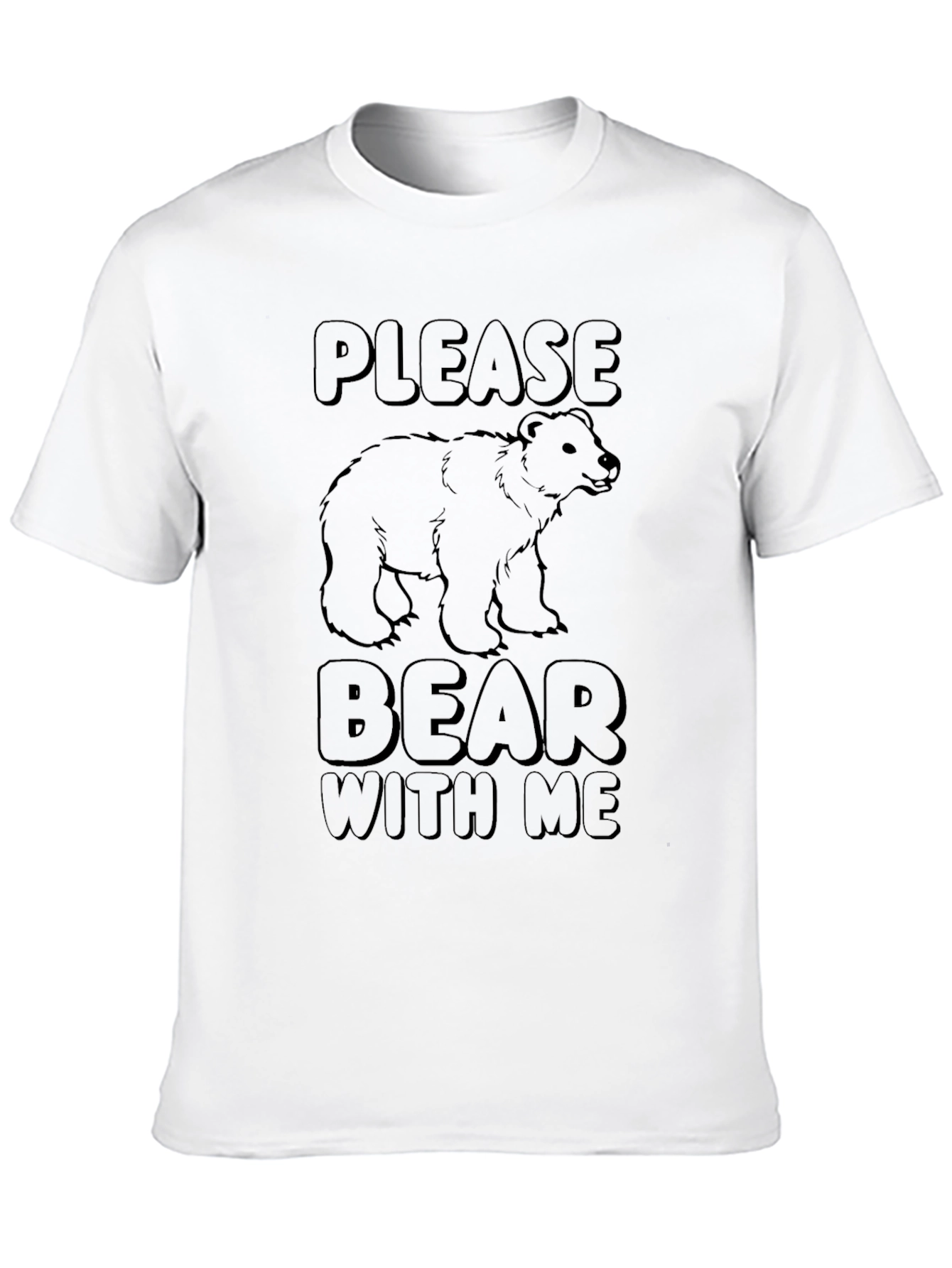 Please Bear With Me Graphic T-Shirt - Black - 10