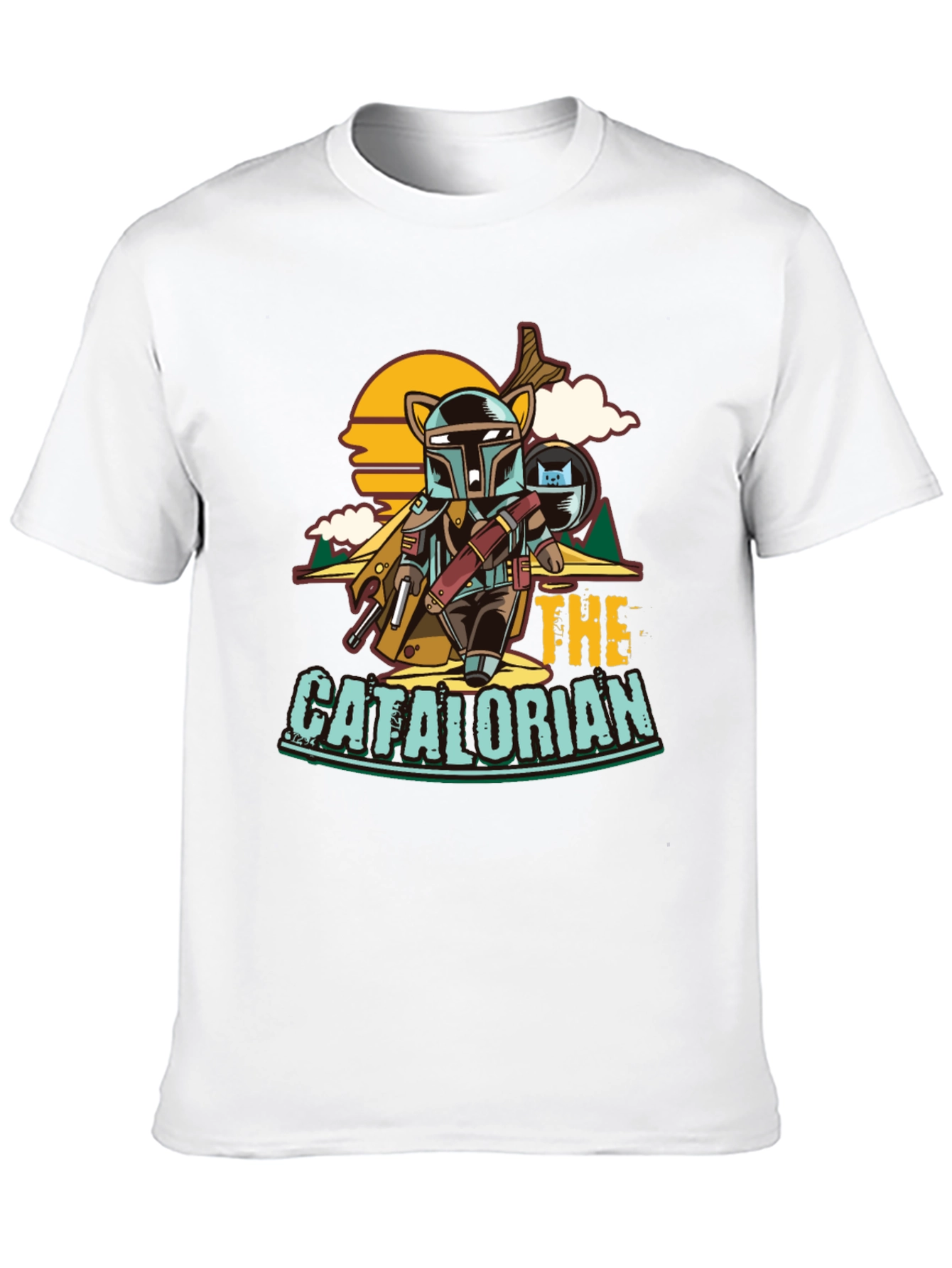 Black The Catalorian Funny T-Shirt view 10