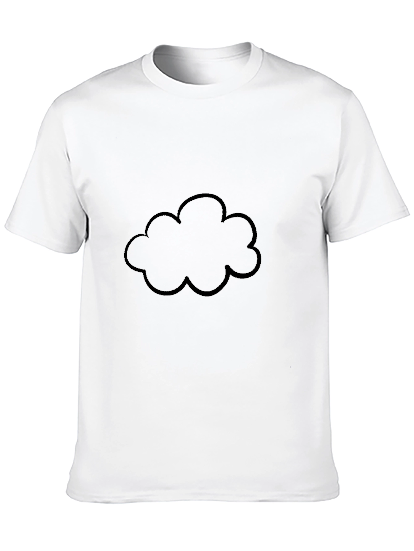 Black Cloud Graphic Black T-Shirt view 10