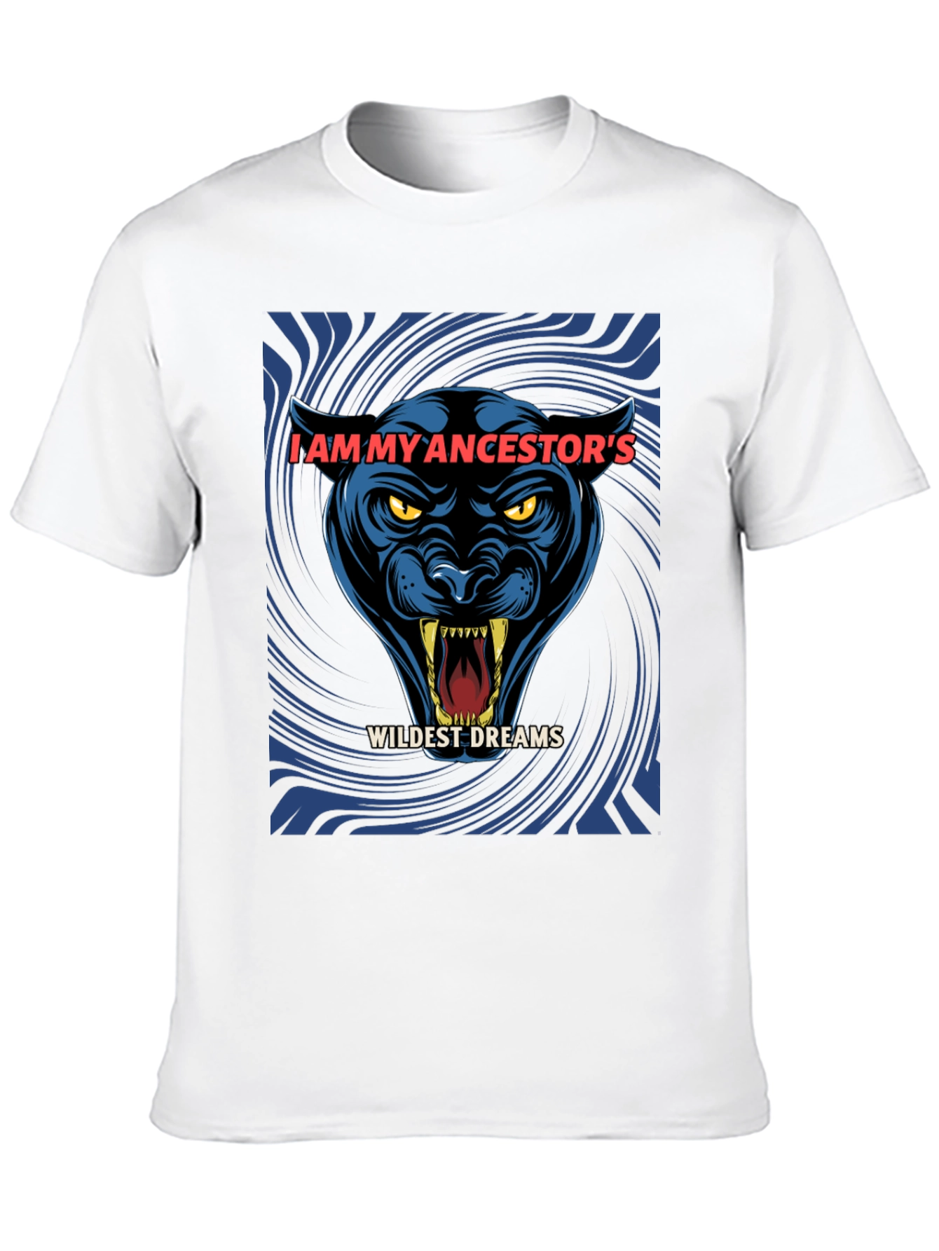 Black Ancestor's Wildest Dreams Black Panther Graphic T-Shirt view 10