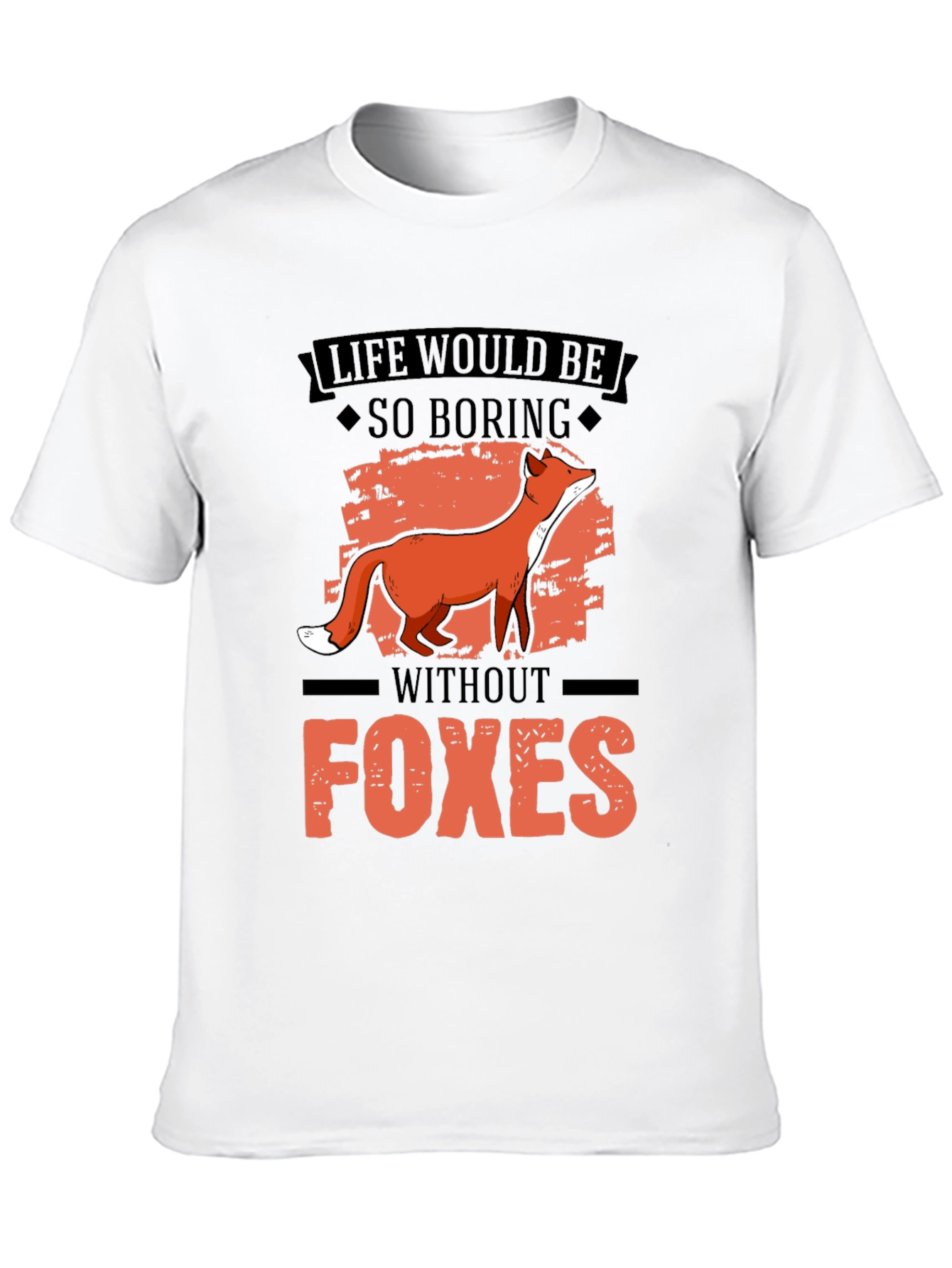Black Life Would Be So Boring Without Foxes Graphic Tee view 10