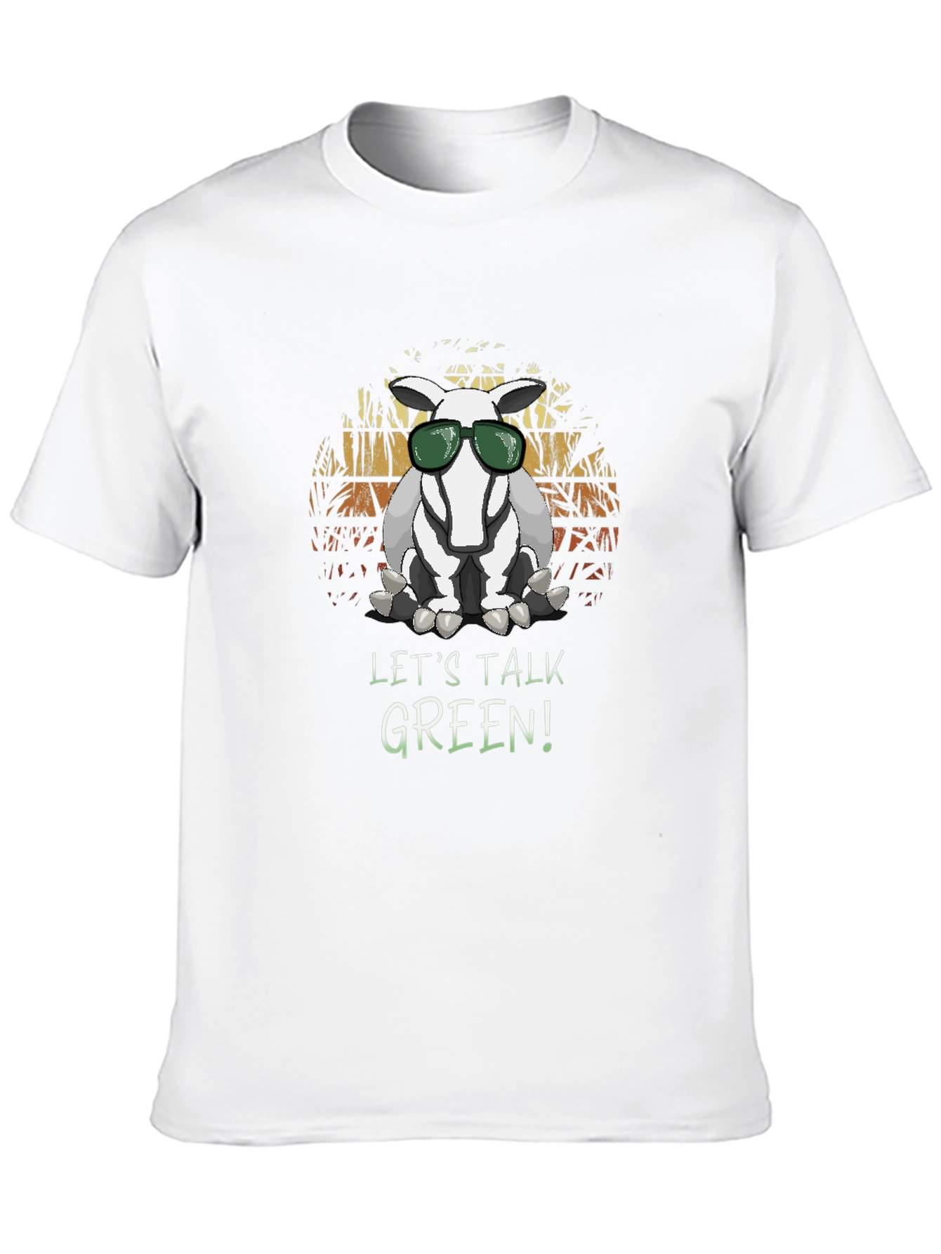 Black Cool Aardvark 'Let's Talk Green' T-Shirt view 10