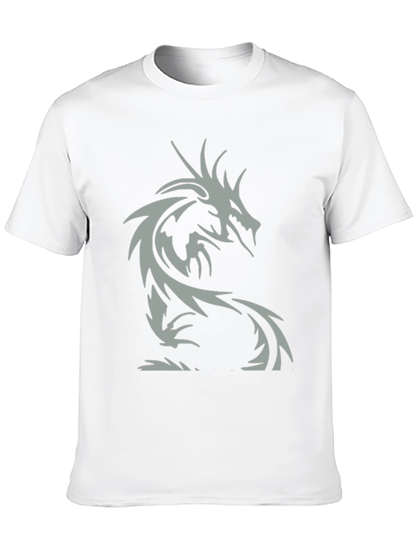 Black Dragon Graphic Men's Black T-Shirt view 10