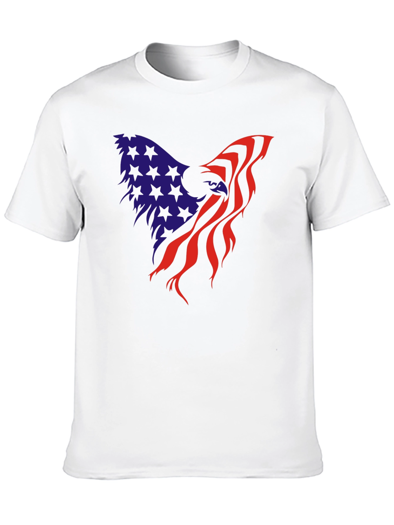 Black American Flag Eagle Graphic Tee - Patriot T-Shirt view 10