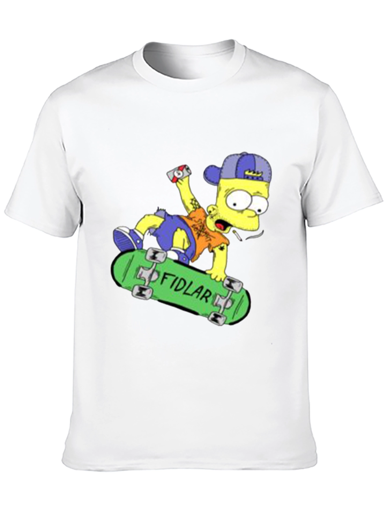 Black Bart Simpson Skateboard Graphic T-Shirt view 10