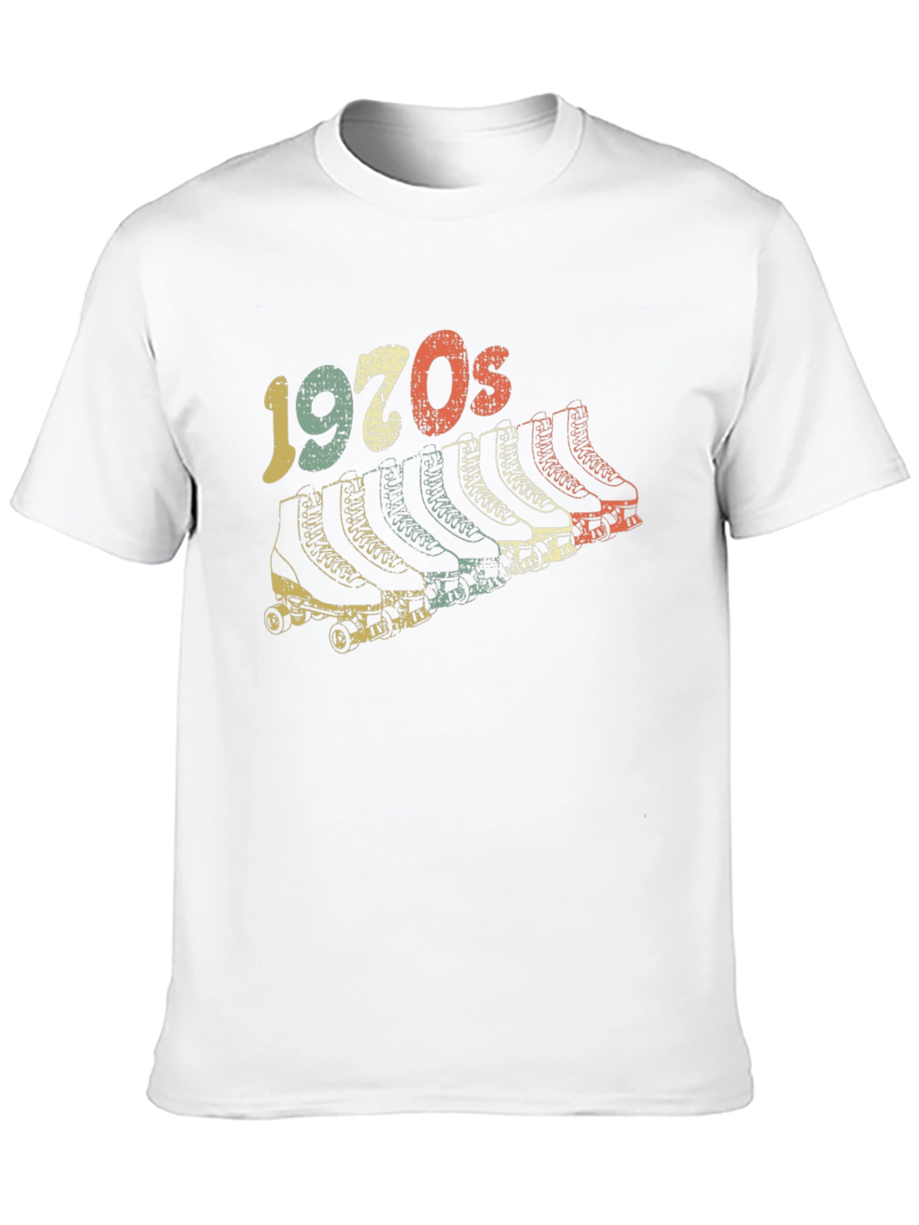 Retro 1970s Roller Skate T-Shirt - Vintage Design - 10